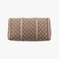 グッチ Gucci ボストンバッグ レディース シェリーライン カーキ ファブリック×レザー 247205 I014119880