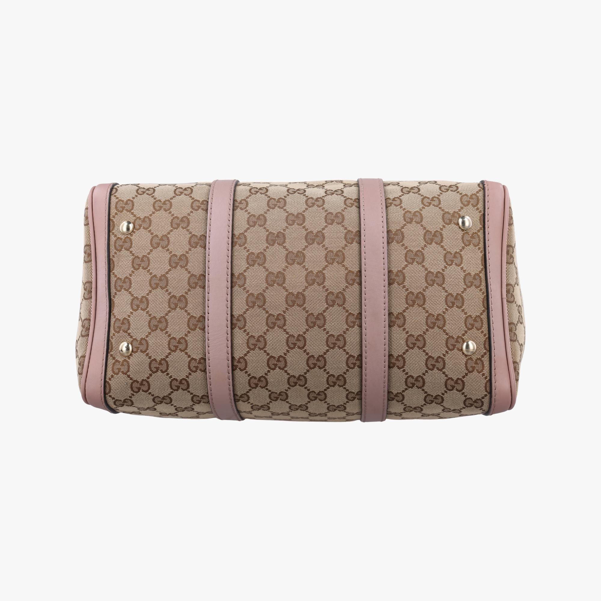 グッチ Gucci ボストンバッグ レディース シェリーライン カーキ ファブリック×レザー 247205 I014119880