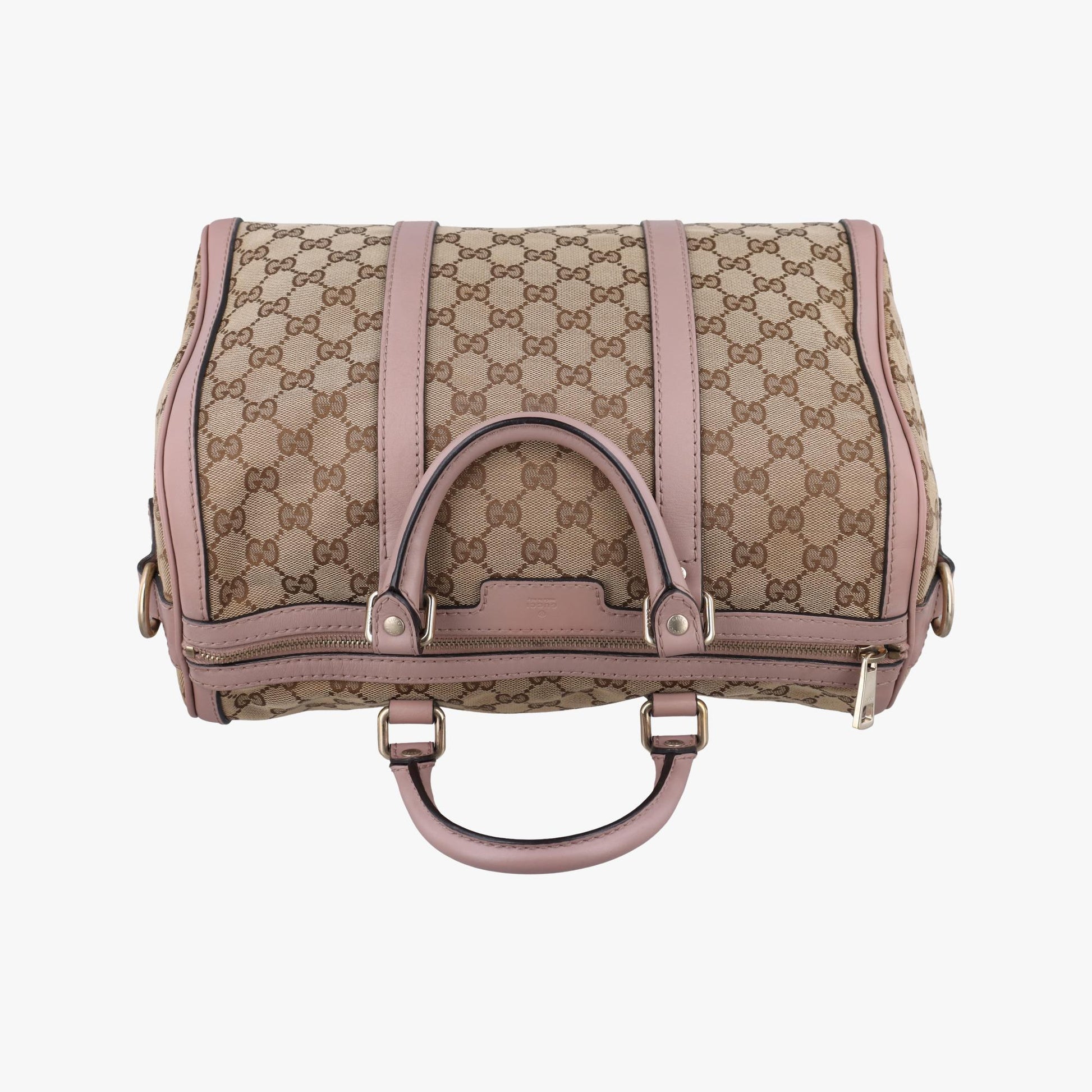 グッチ Gucci ボストンバッグ レディース シェリーライン カーキ ファブリック×レザー 247205 I014119880