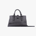 ボッテガヴェネタ Bottega Veneta ショルダーバッグ レディース ローマ イントレチャート グレー レザー B00645387B