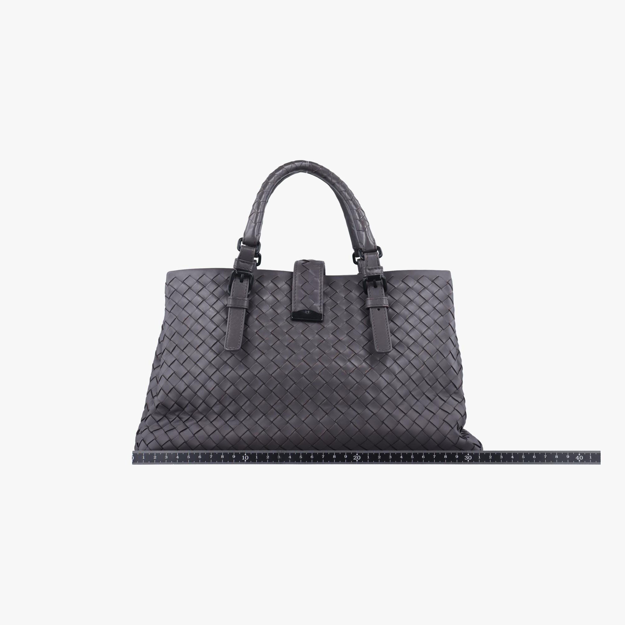 ボッテガヴェネタ Bottega Veneta ショルダーバッグ レディース ローマ イントレチャート グレー レザー B00645387B