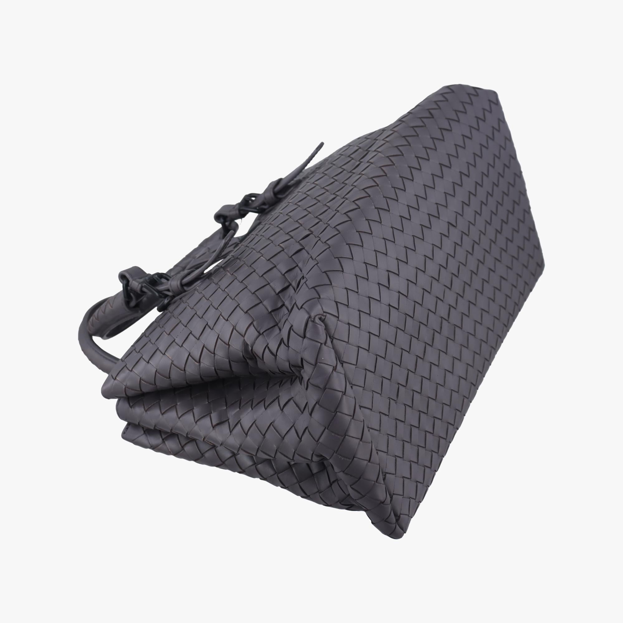 ボッテガヴェネタ Bottega Veneta ショルダーバッグ レディース ローマ イントレチャート グレー レザー B00645387B