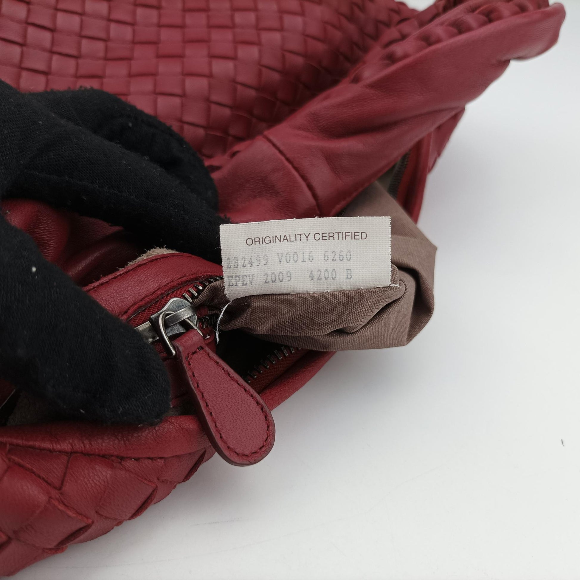 ボッテガヴェネタ Bottega Veneta ハンドバッグ レディース イントレチャート ワインレッド ラムスキン 232499 V0016 6260 EPEV 2009 4200 B