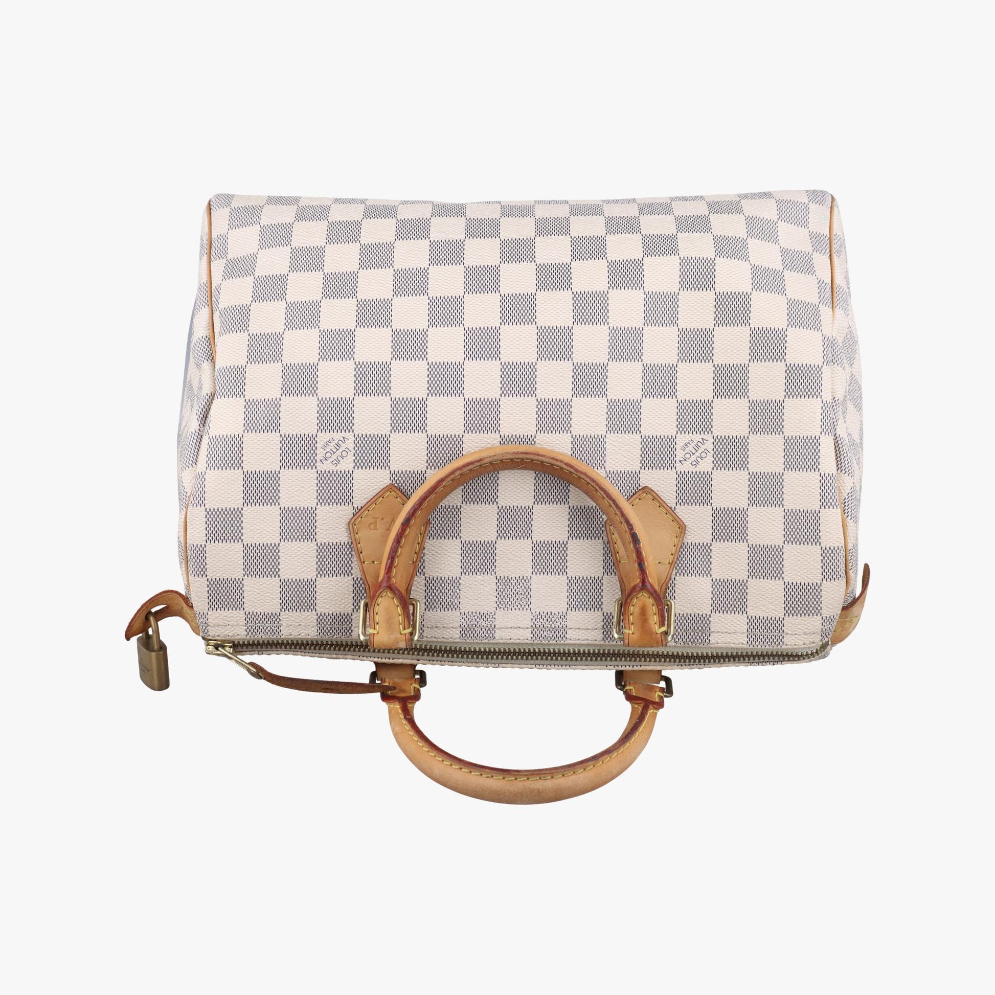 ルイヴィトン Louis Vuitton ボストンバッグ レディース スピーディ30 ホワイト ダミエキャンバス N41533 SP2120