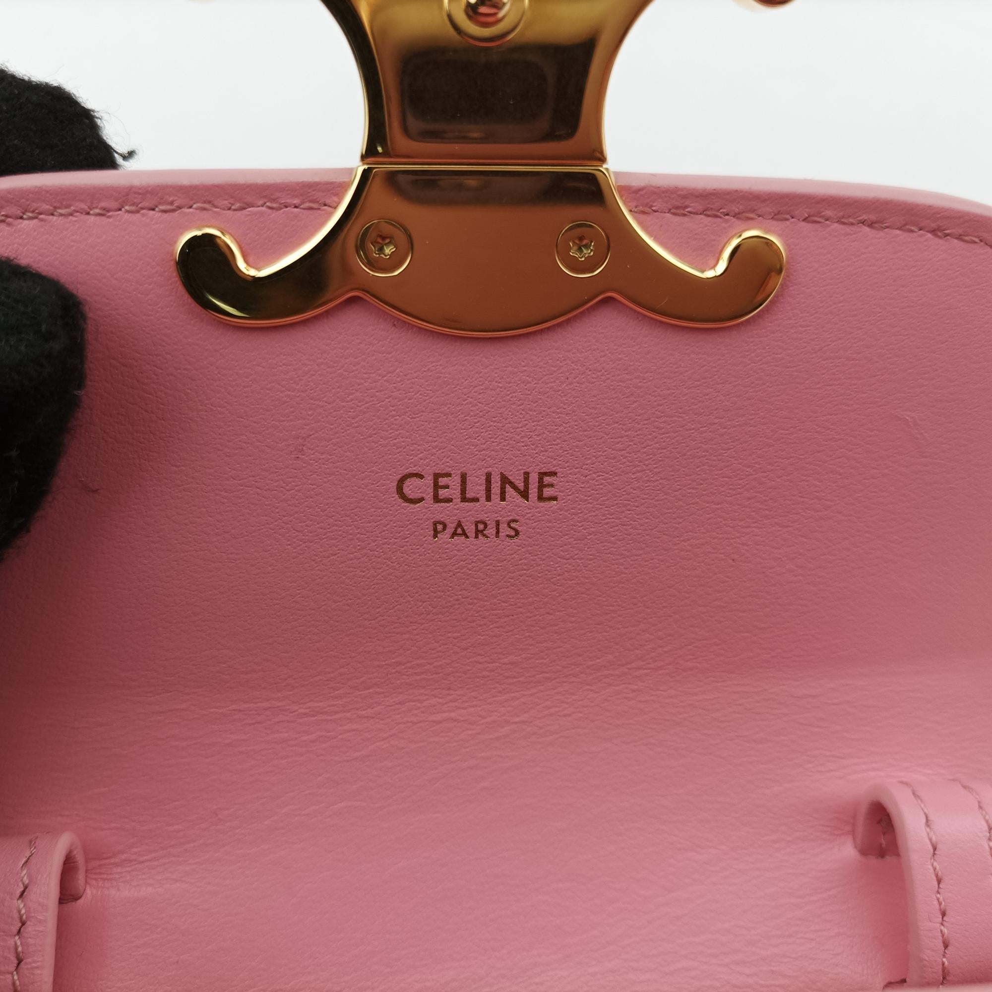 セリーヌ Celine ショルダーバッグ レディース ミニ トリオンフ ピンク レザー S-RG-4203