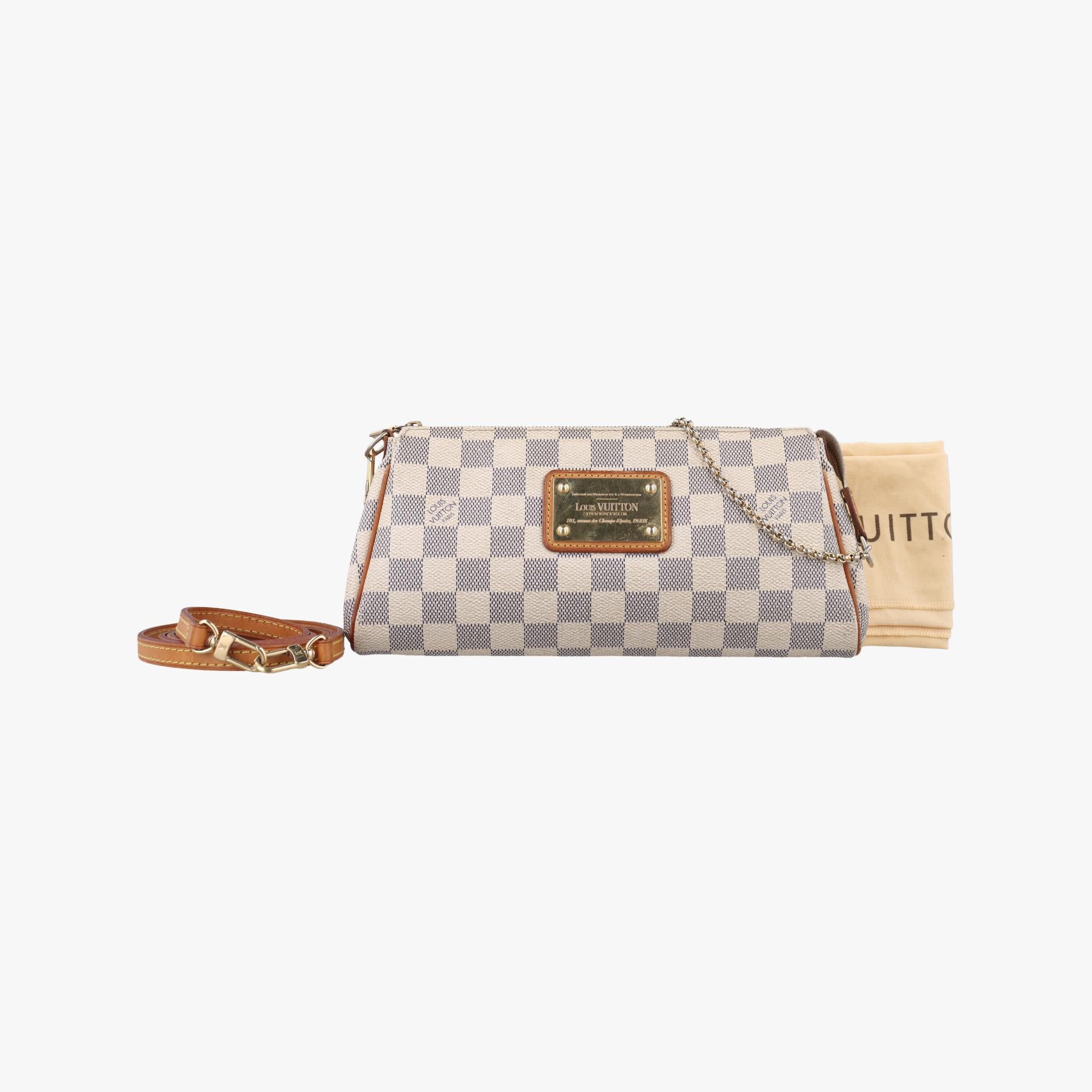 ルイヴィトン Louis Vuitton ショルダーバッグ レディース エヴァ ホワイト ダミエキャンバス N55214 DU1100