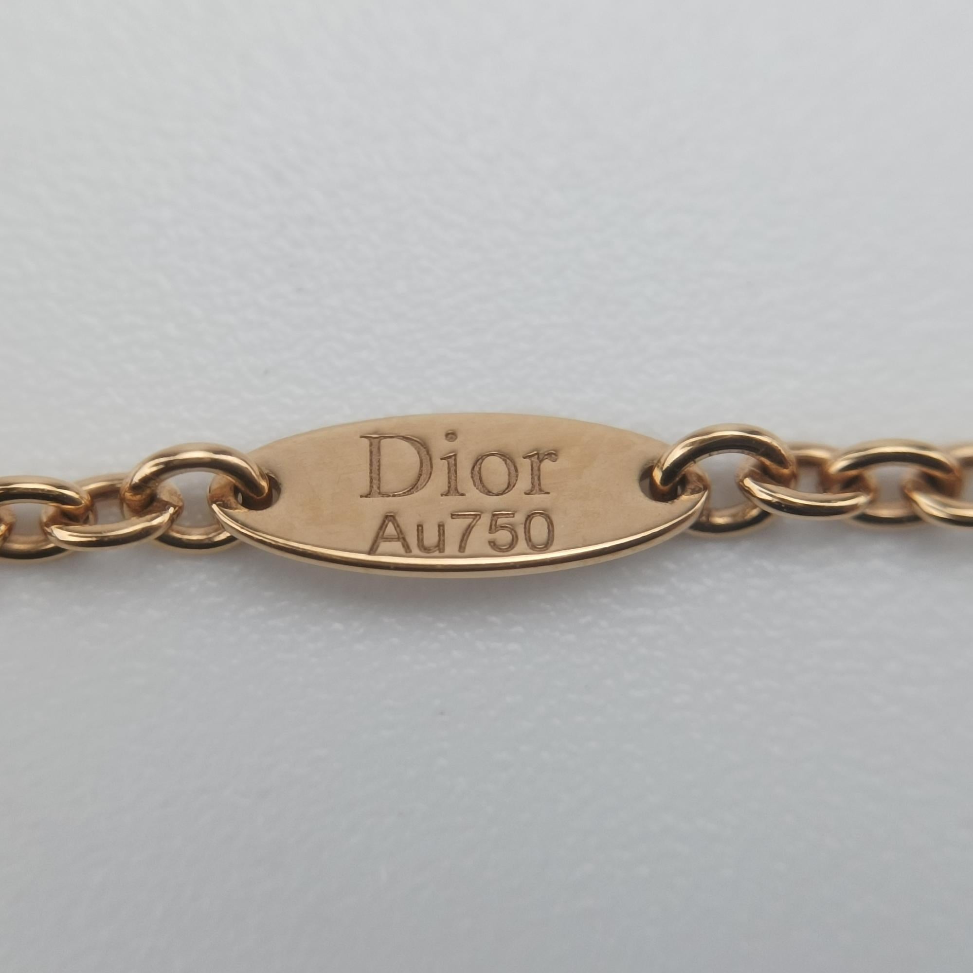 クリスチャンディオール Christian Dior ネックレス レディース ローズデヴァン メダリオン レッド AU750 125048