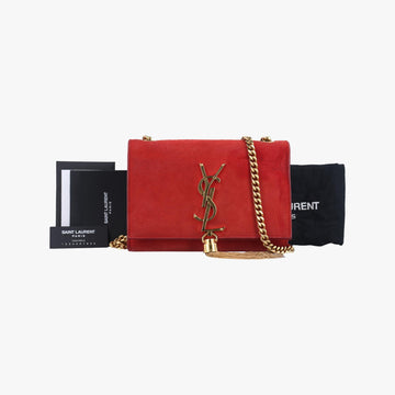 イヴサンローラン Yves saint Laurent ショルダーバッグ レディース ケイト レッド スエード CLD354120.0115