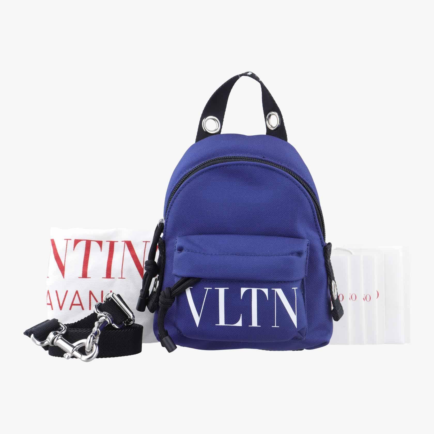 ヴァレンティノ Valentino ショルダーバッグ レディース VLTNロゴ ブルー ファブリック