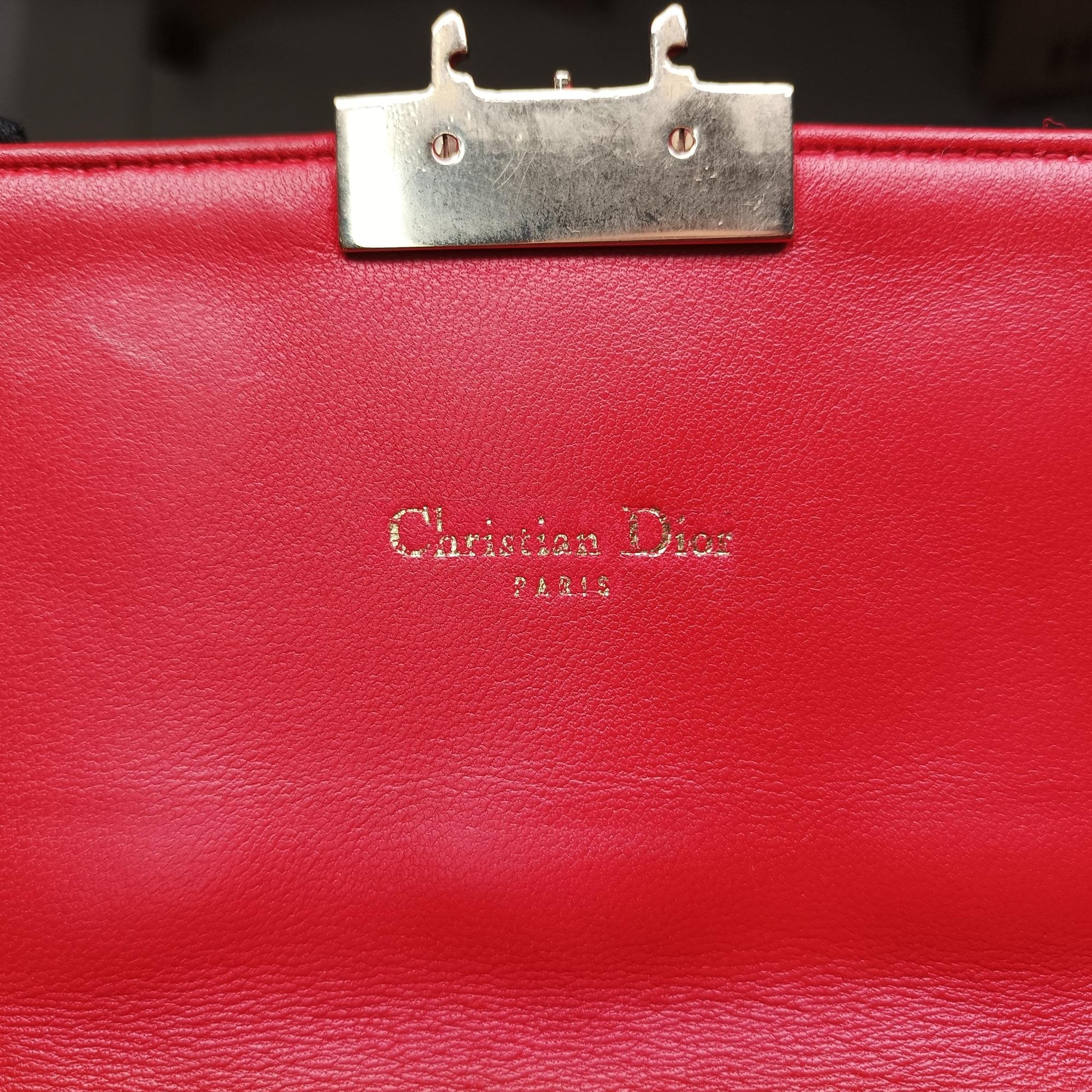 クリスチャンディオール Christian Dior ショルダーバッグ レディース レッド 02-LU-0143