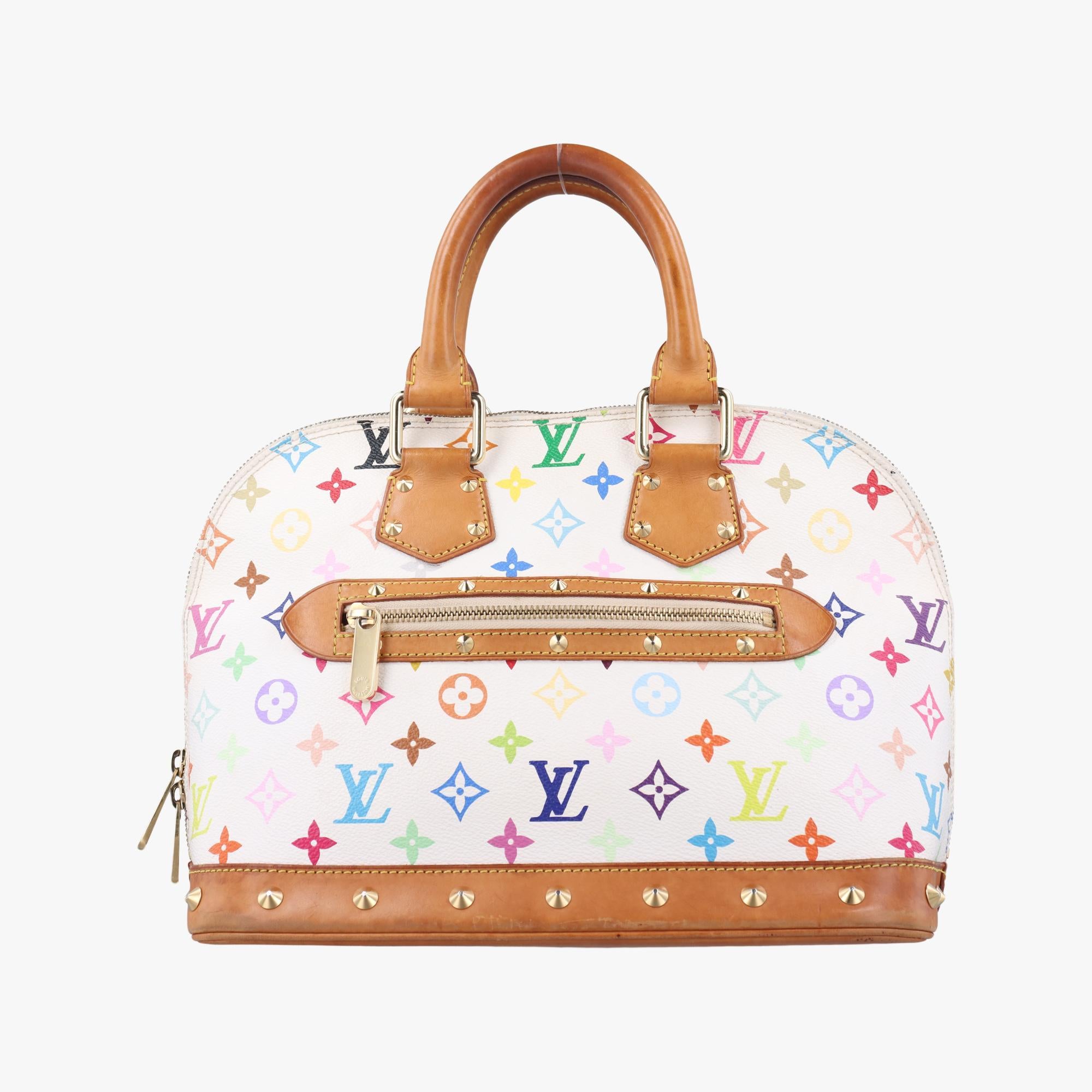 ルイヴィトン Louis Vuitton ハンドバッグ レディース アルマ PM ホワイト モノグラム マルチカラー M92647 FL0043