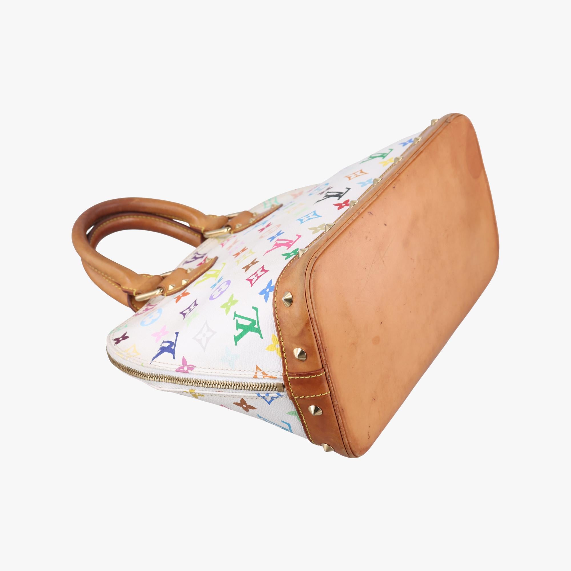 ルイヴィトン Louis Vuitton ハンドバッグ レディース アルマ PM ホワイト モノグラム マルチカラー M92647 FL0043