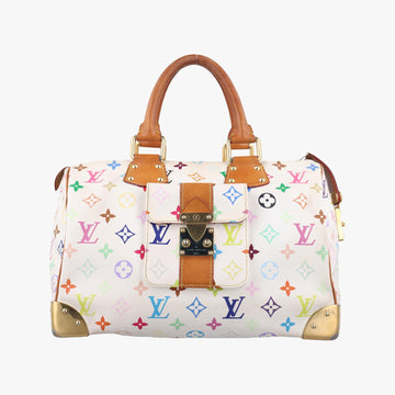 ルイヴィトン Louis Vuitton ボストンバッグ レディース スピーディ30 ホワイト モノグラム マルチカラー M92643