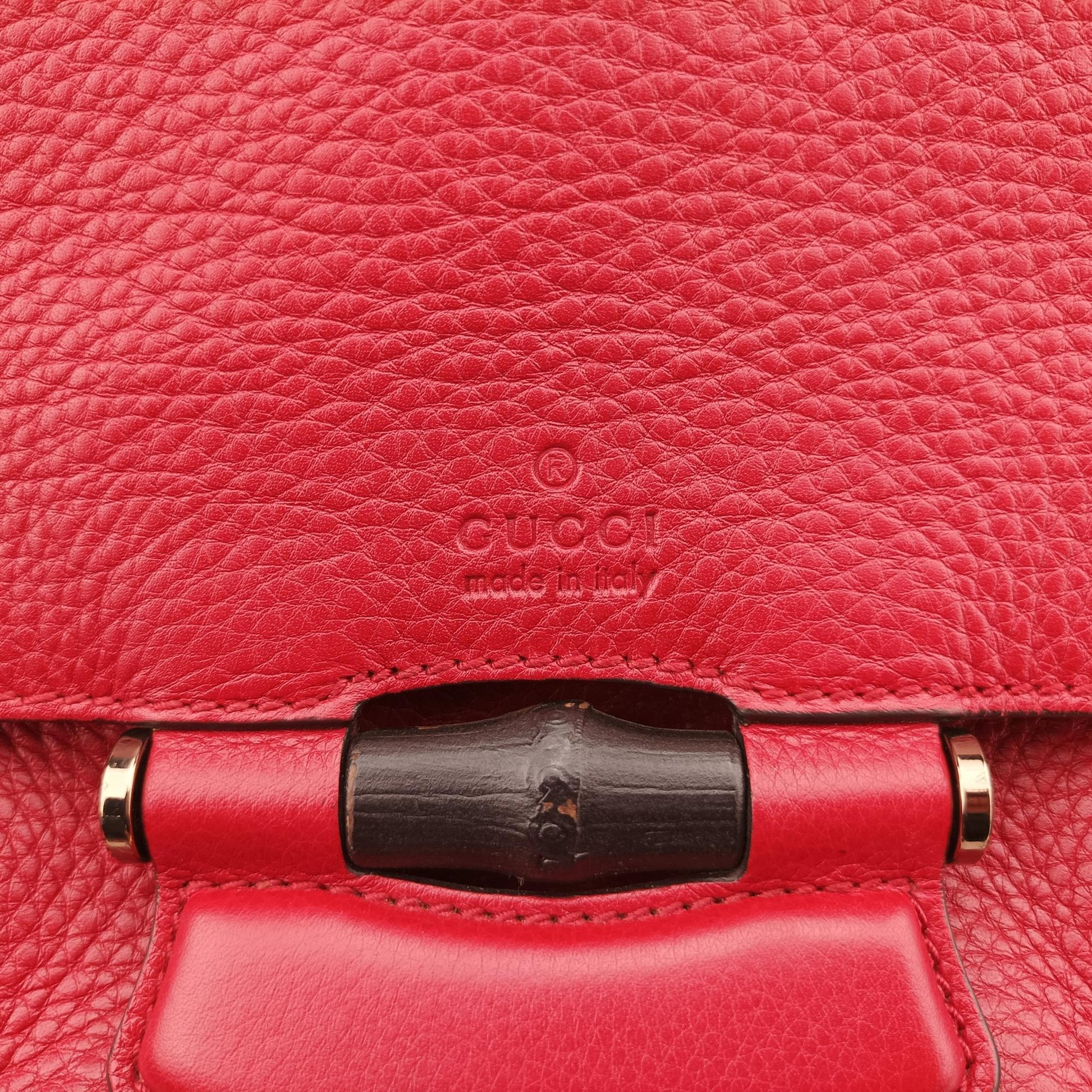 グッチ Gucci ショルダーバッグ レディース バンブー ヌーボー フリンジ タッセル レッド レザー 347101 C015864370