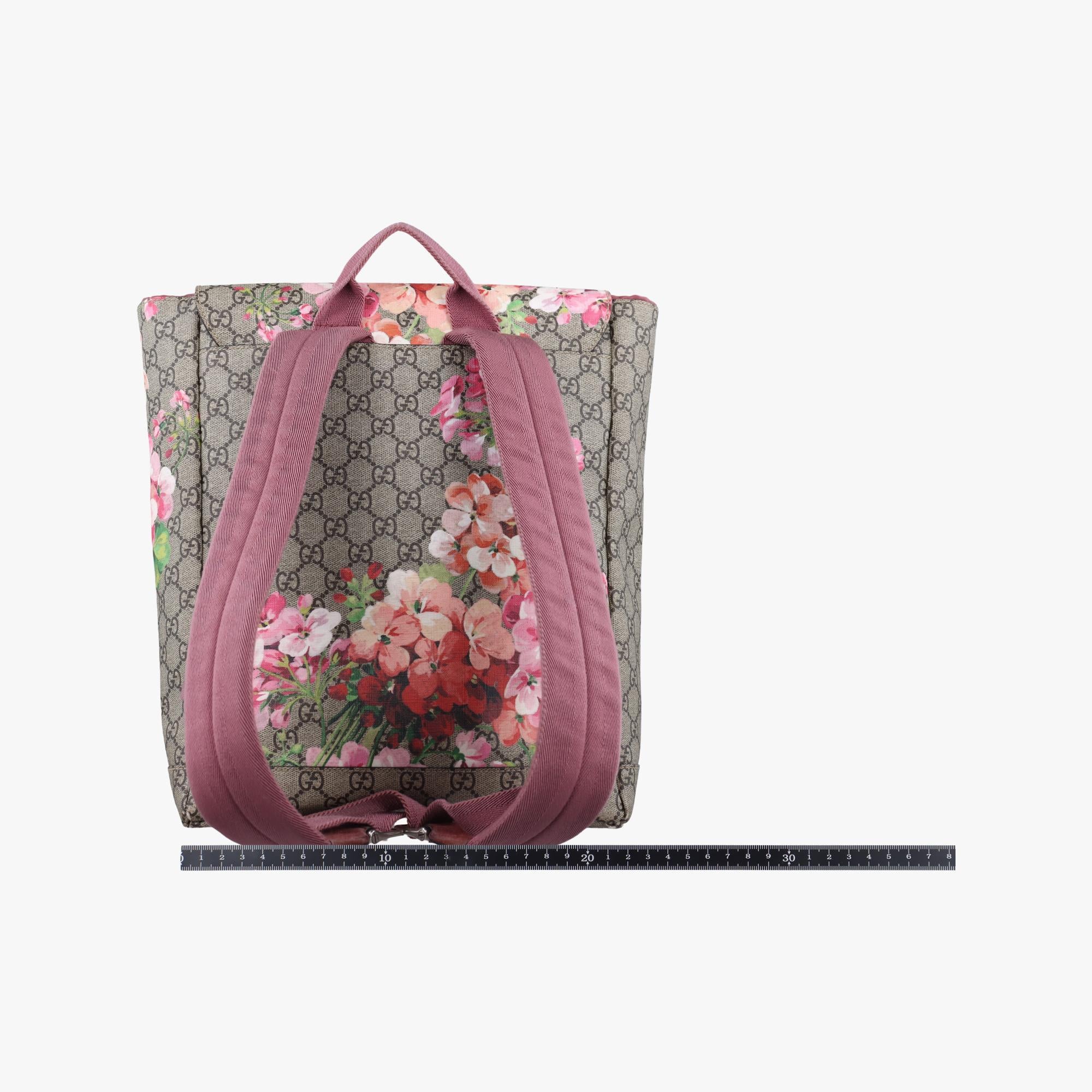 グッチ Gucci リュック/バックパック レディース GGブルームス グレー PVCコーティングキャンバス 405019 F019473015