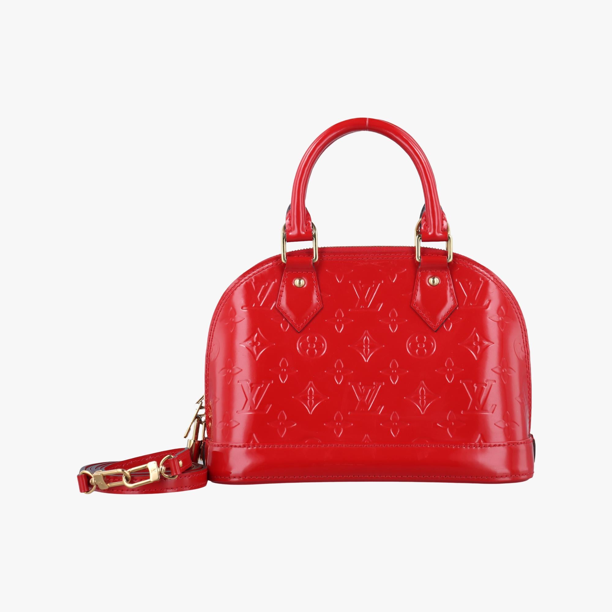 ルイヴィトン Louis Vuitton ショルダーバッグ レディース アルマBB レッド ヴェルニ M90174 FL0146