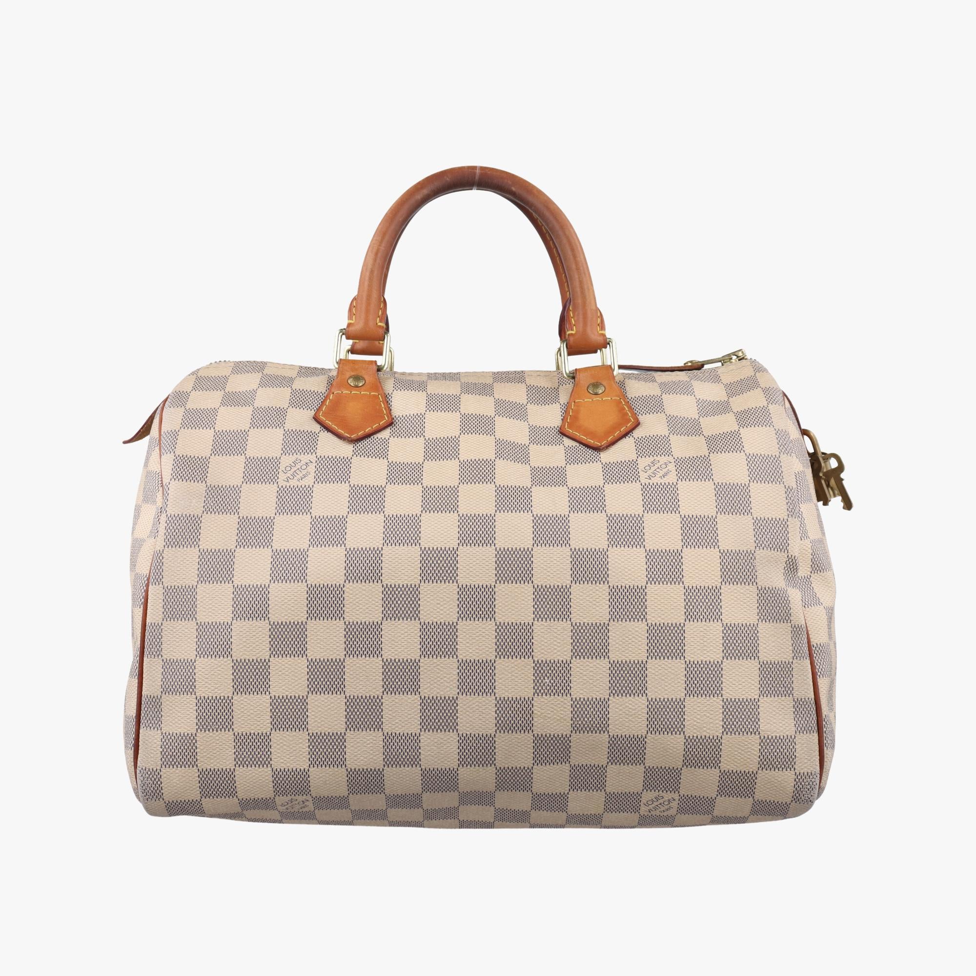 ルイヴィトン Louis Vuitton ボストンバッグ レディース スピーディ30 ホワイト ダミエキャンバス N41533 BA0174