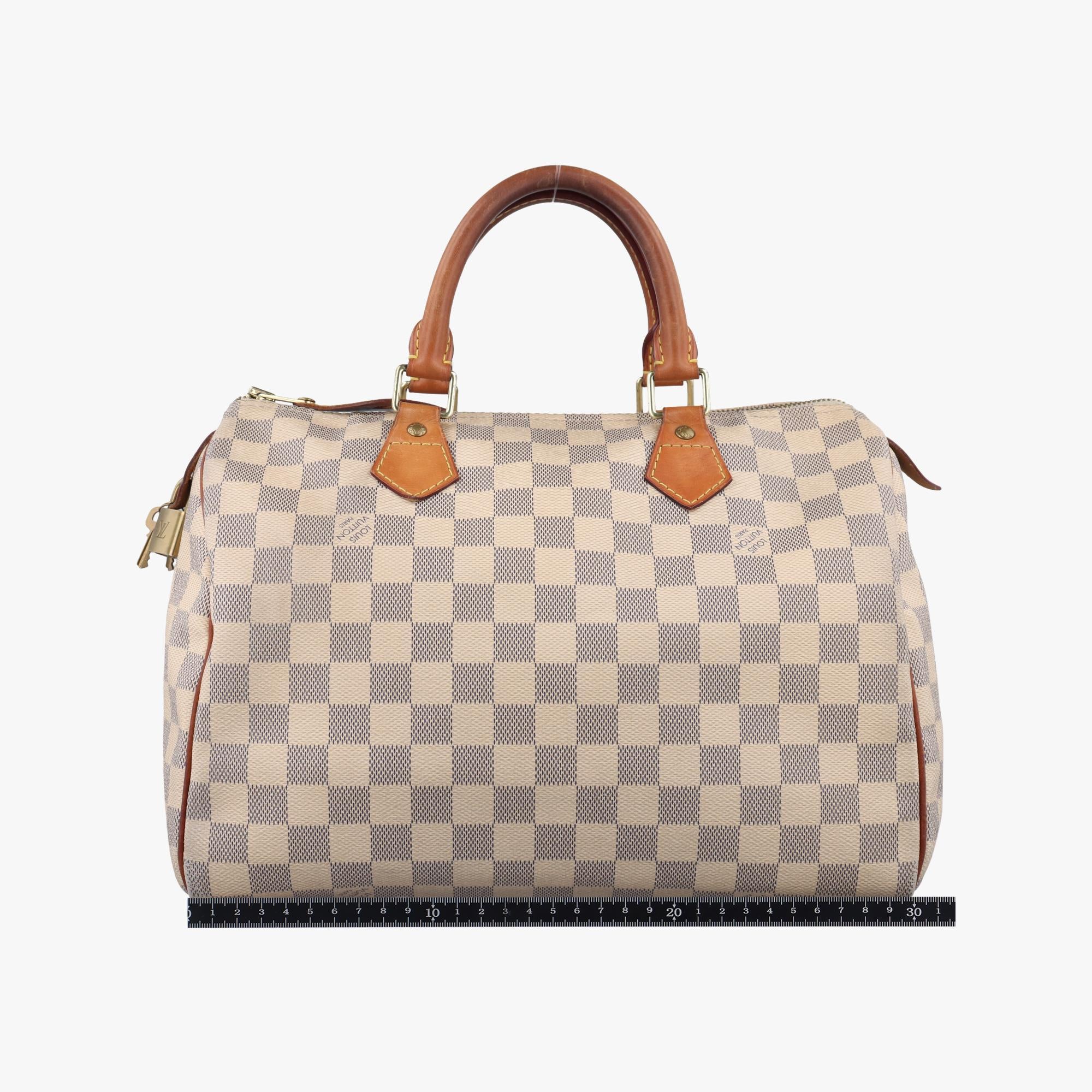 ルイヴィトン Louis Vuitton ボストンバッグ レディース スピーディ30 ホワイト ダミエキャンバス N41533 BA0174