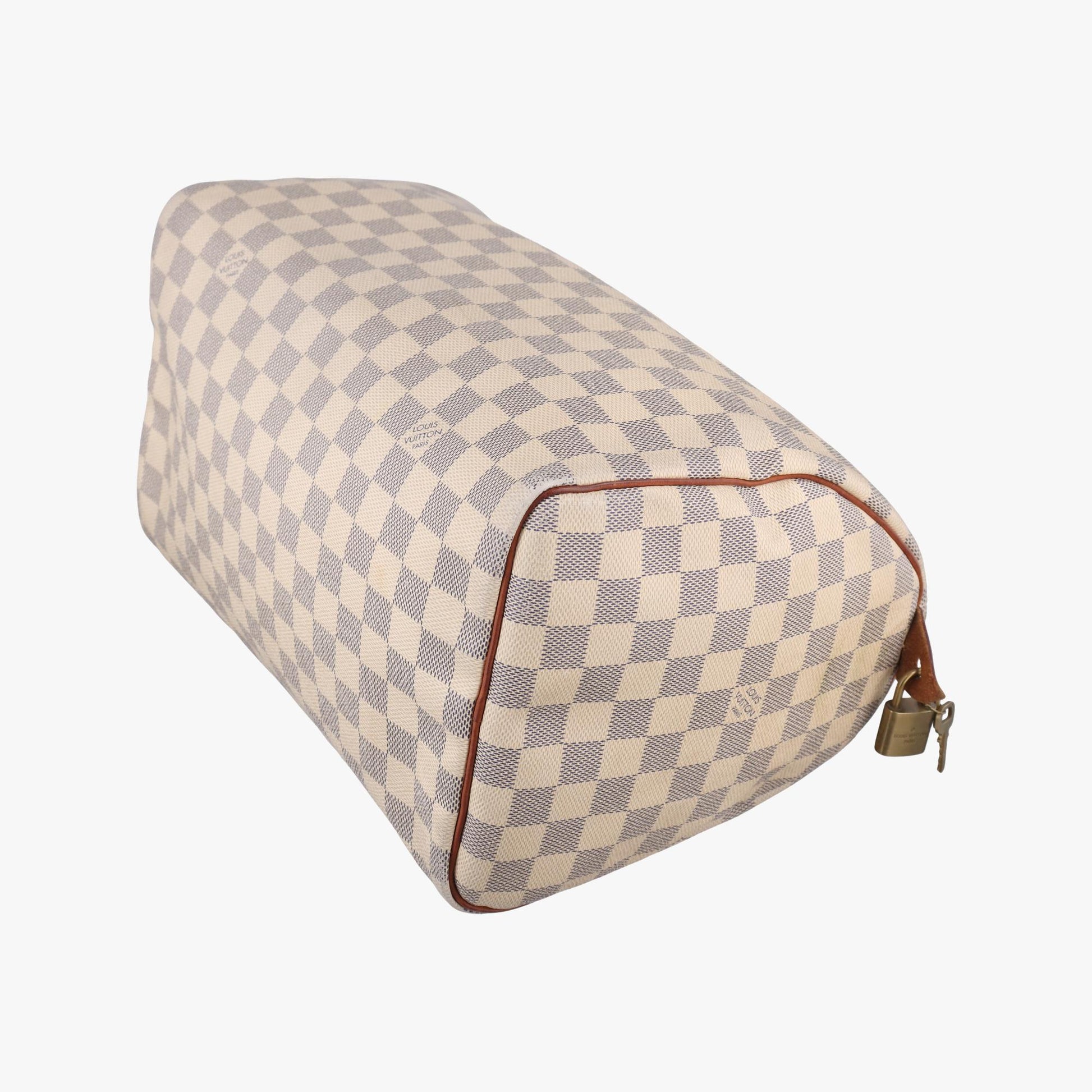 ルイヴィトン Louis Vuitton ボストンバッグ レディース スピーディ30 ホワイト ダミエキャンバス N41533 BA0174