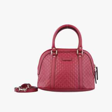 グッチ Gucci ショルダーバッグ レディース マイクログッチシマ ワインレッド レザー 449654 I031739768