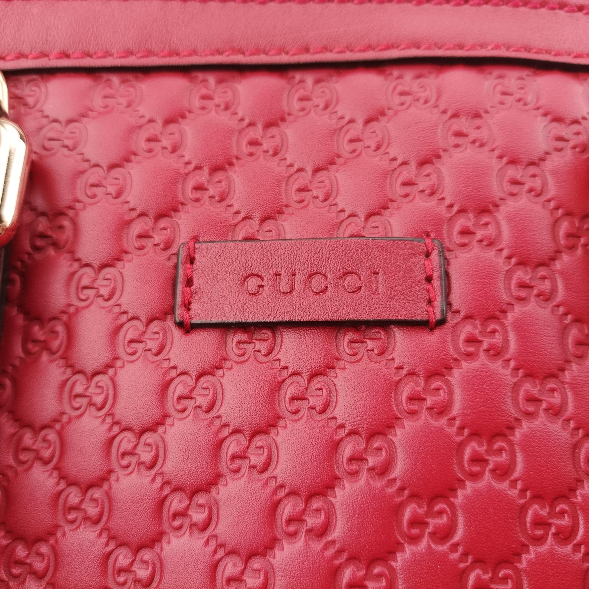 グッチ Gucci ショルダーバッグ レディース マイクログッチシマ ワインレッド レザー 449654 I031739768