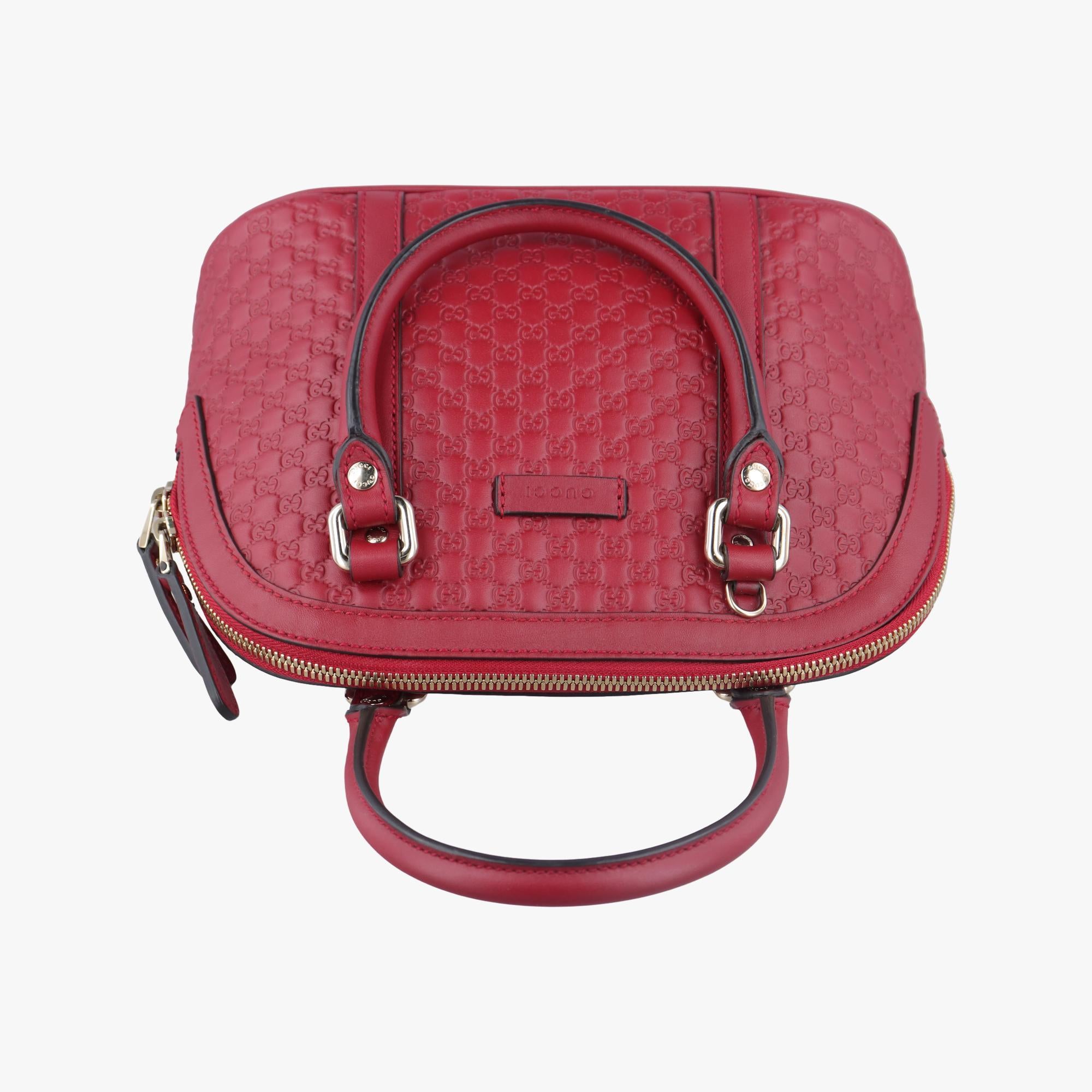 グッチ Gucci ショルダーバッグ レディース マイクログッチシマ ワインレッド レザー 449654 I031739768