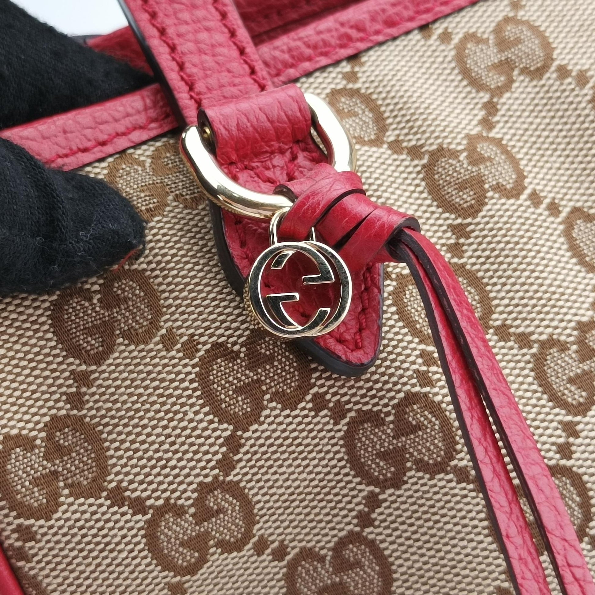 グッチ Gucci ショルダーバッグ レディース ブリー アウトレット カーキ レザー×ファブリック 449241 F022632619