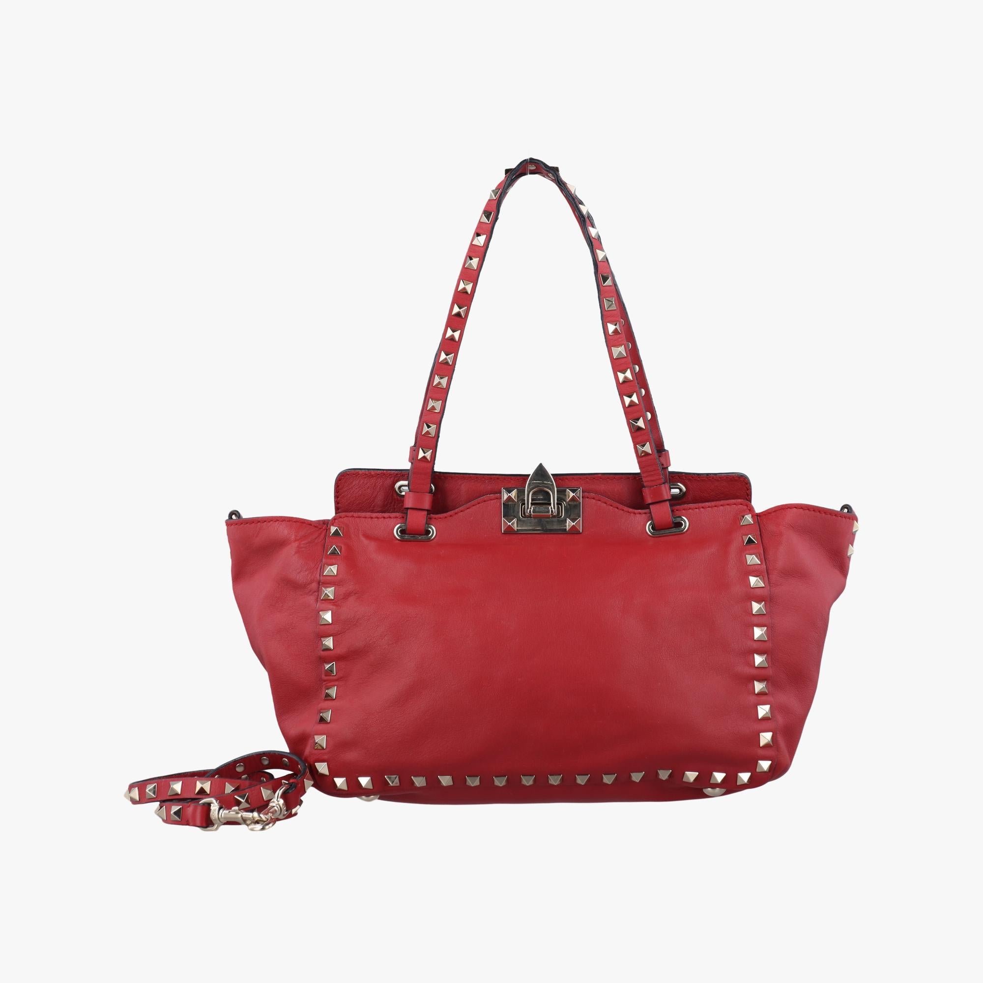 ヴァレンティノ Valentino ショルダーバッグ レディース ロックスタッズ レッド レザー BL-H037BOL1