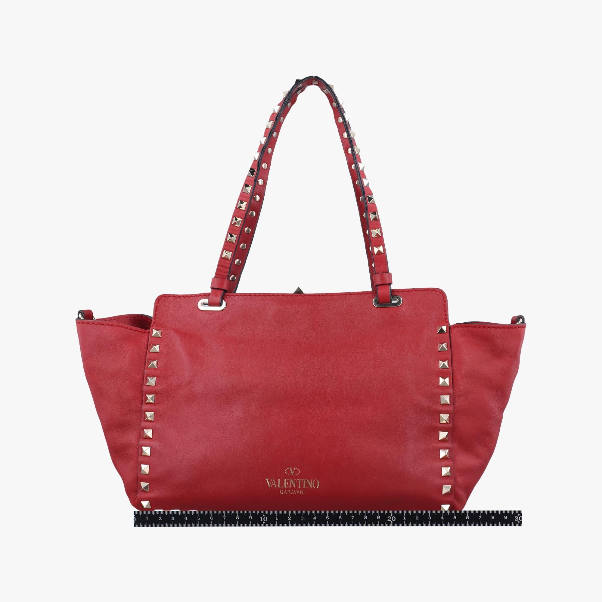 ヴァレンティノ Valentino ショルダーバッグ レディース ロックスタッズ レッド レザー BL-H037BOL1