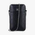 シャネル Chanel ショルダーバッグ レディース シャネル CC フォン ホルダー ブラック ラムスキン A94471 25311724