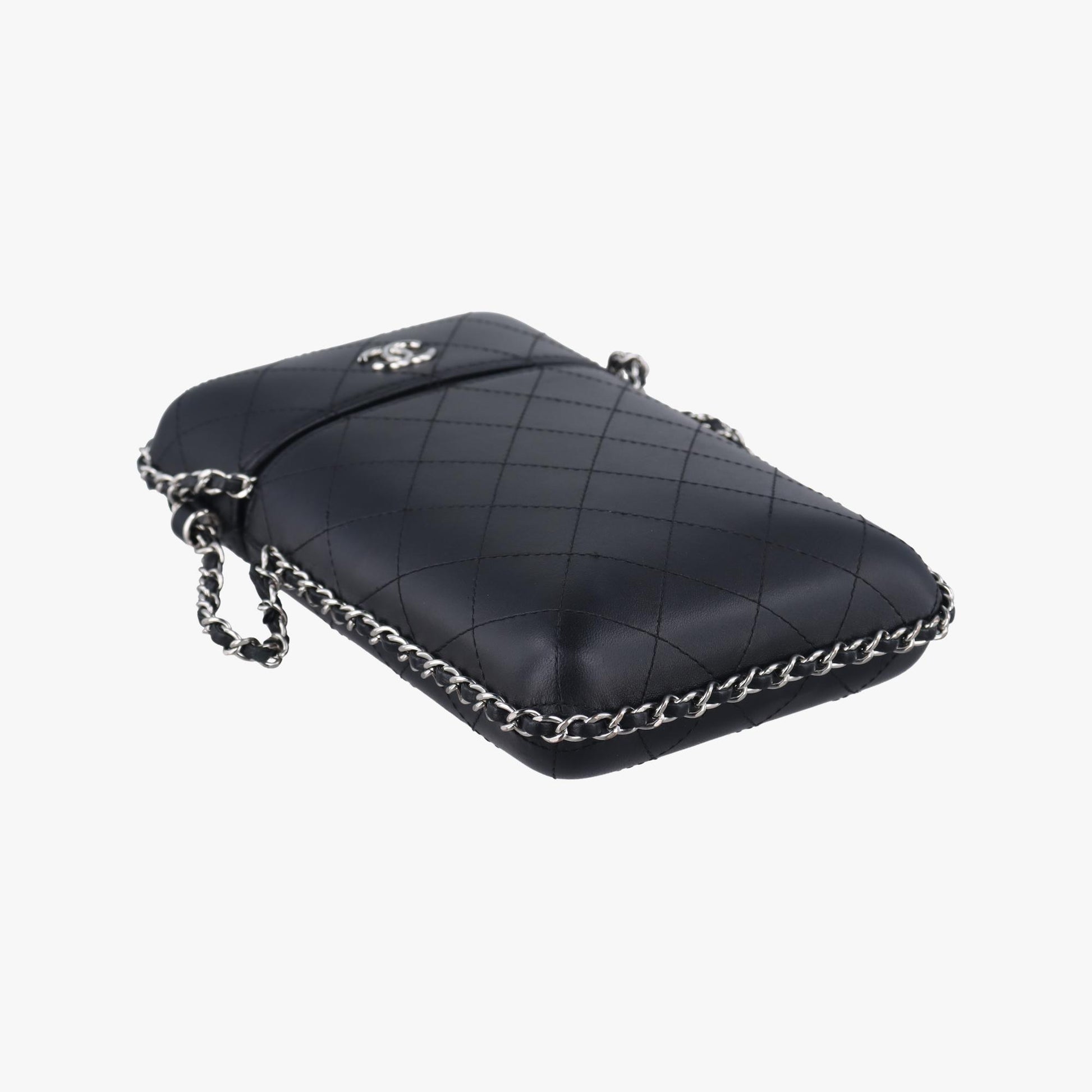 シャネル Chanel ショルダーバッグ レディース シャネル CC フォン ホルダー ブラック ラムスキン A94471 25311724