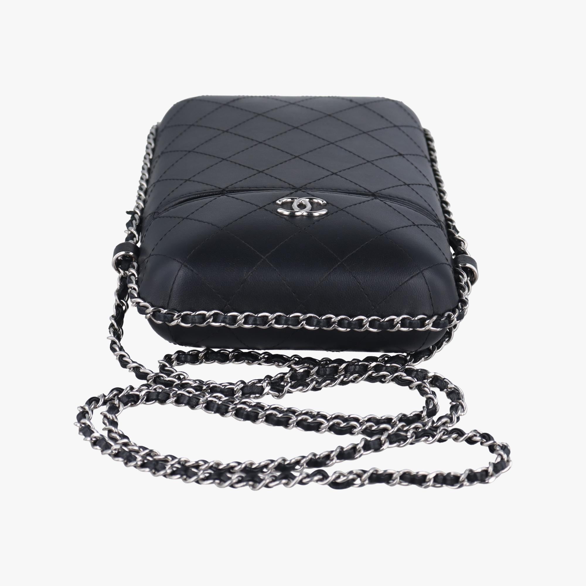 シャネル Chanel ショルダーバッグ レディース シャネル CC フォン ホルダー ブラック ラムスキン A94471 25311724