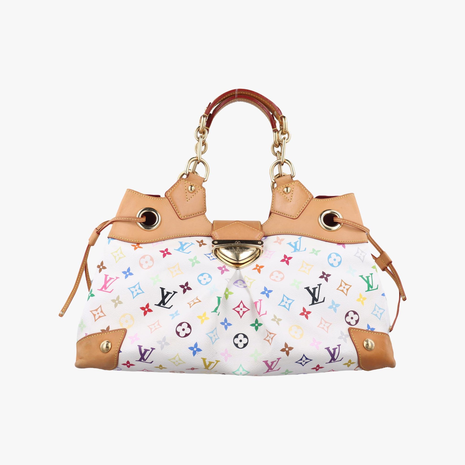 ルイヴィトン Louis Vuitton ハンドバッグ レディース ウルスラ ホワイト モノグラム マルチカラー M40123 TH1049