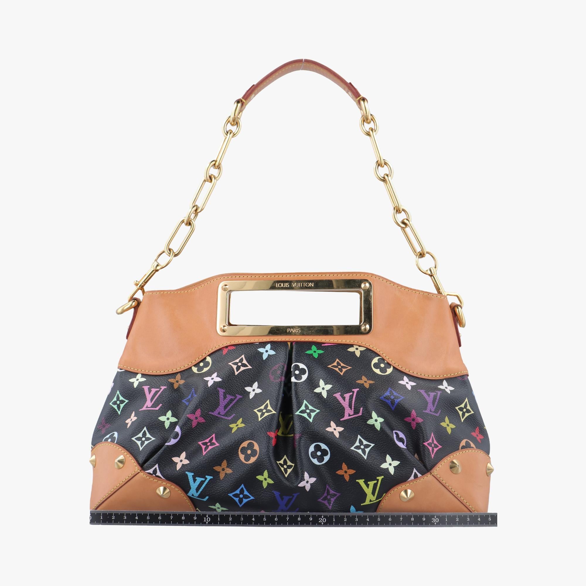 ルイヴィトン Louis Vuitton ショルダーバッグ レディース ジュディMM ブラック モノグラム マルチカラー M40256 TR1112