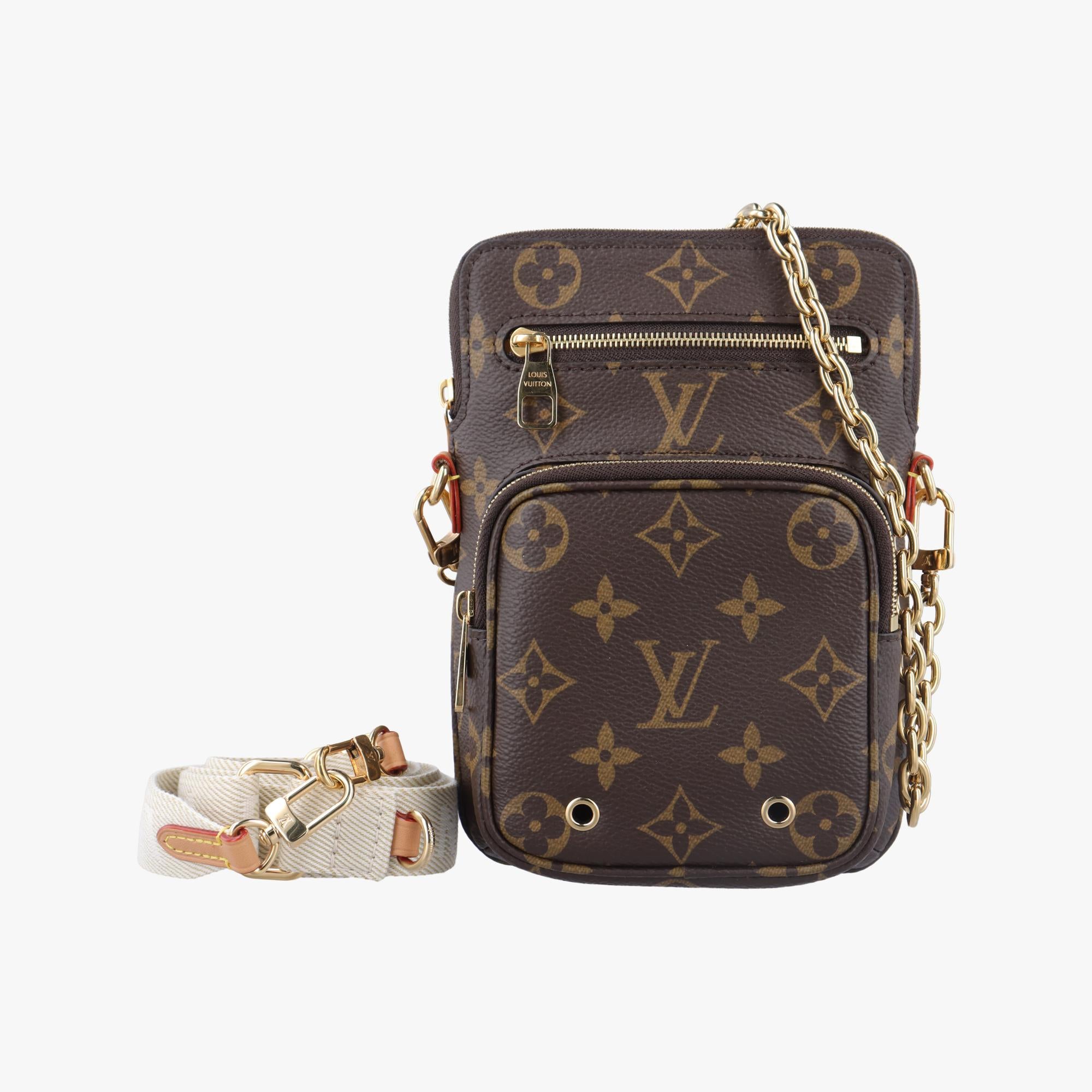 ルイヴィトン Louis Vuitton ショルダーバッグ レディース ユーティリティ ブラウン モノグラムキャンバス M80746 ICチップ