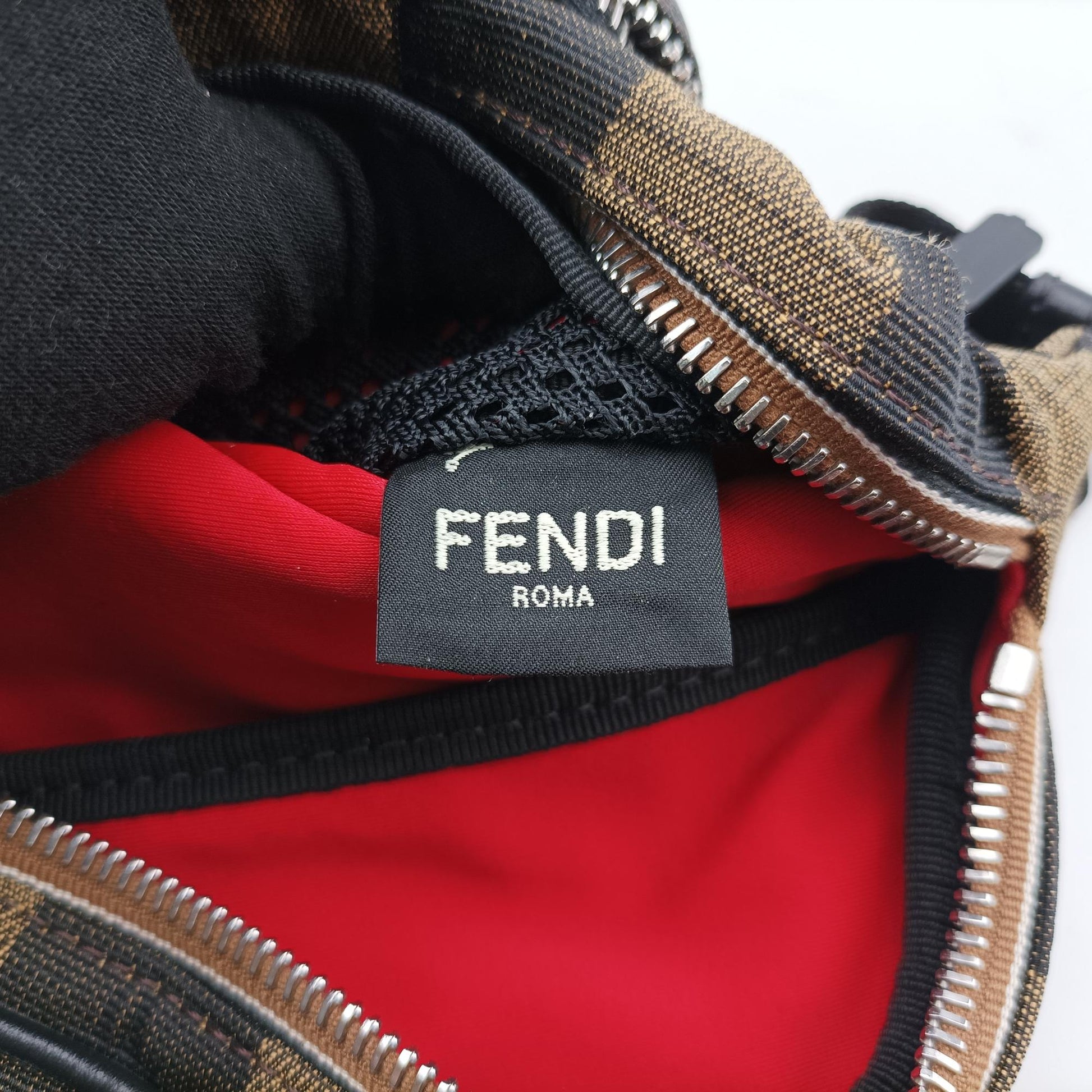 フェンディ Fendi ボディバッグ/ウェストバッグ レディース ペカン アモーレ ロゴ マルチカラー ファブリック 7VA446-A6HY-198-8241