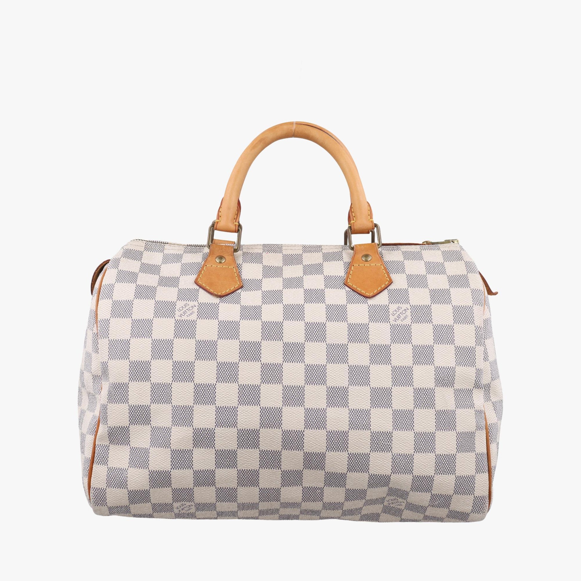 ルイヴィトン Louis Vuitton ボストンバッグ レディース スピーディ30 ホワイト ダミエキャンバス N41533 DU0141