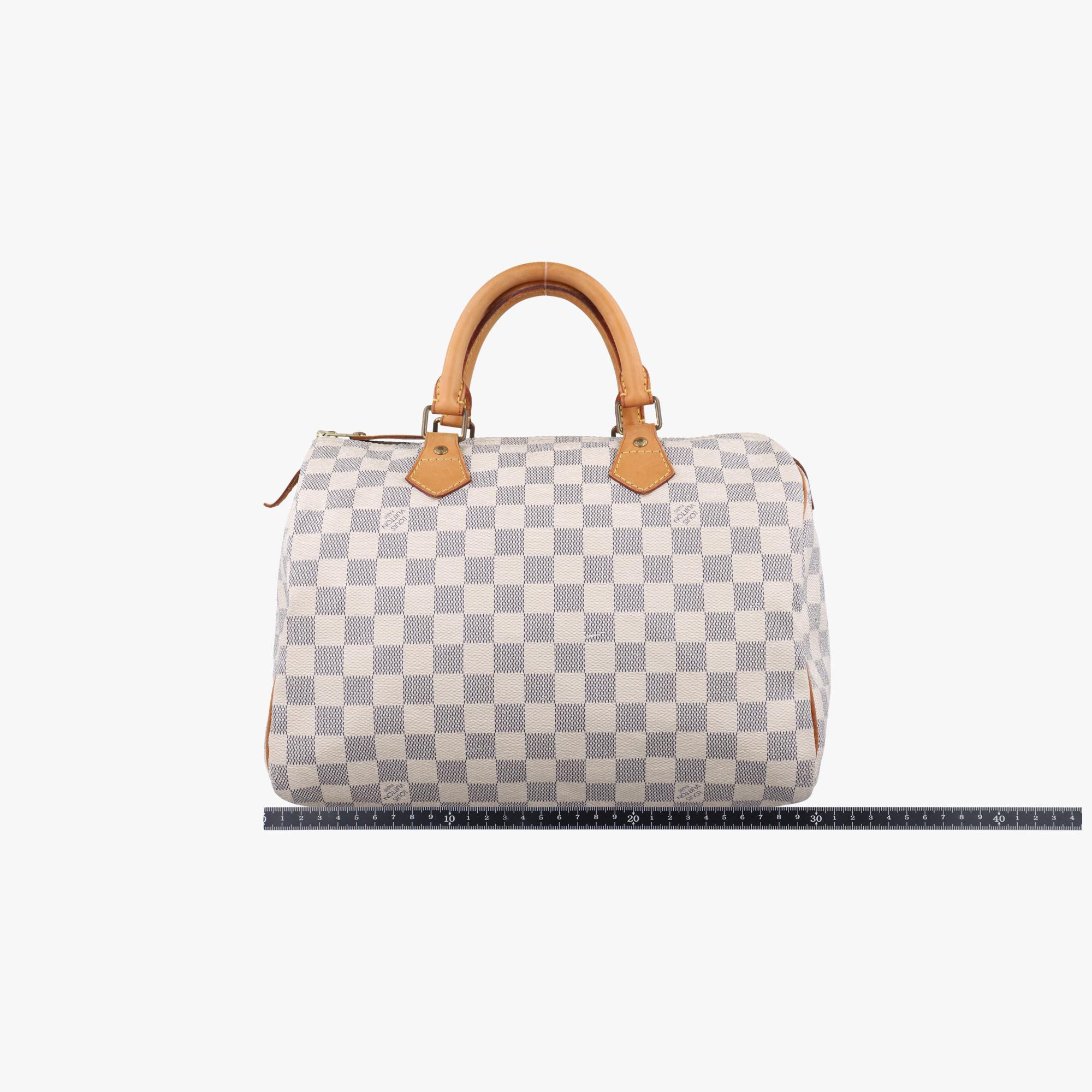 ルイヴィトン Louis Vuitton ボストンバッグ レディース スピーディ30 ホワイト ダミエキャンバス N41533 DU0141