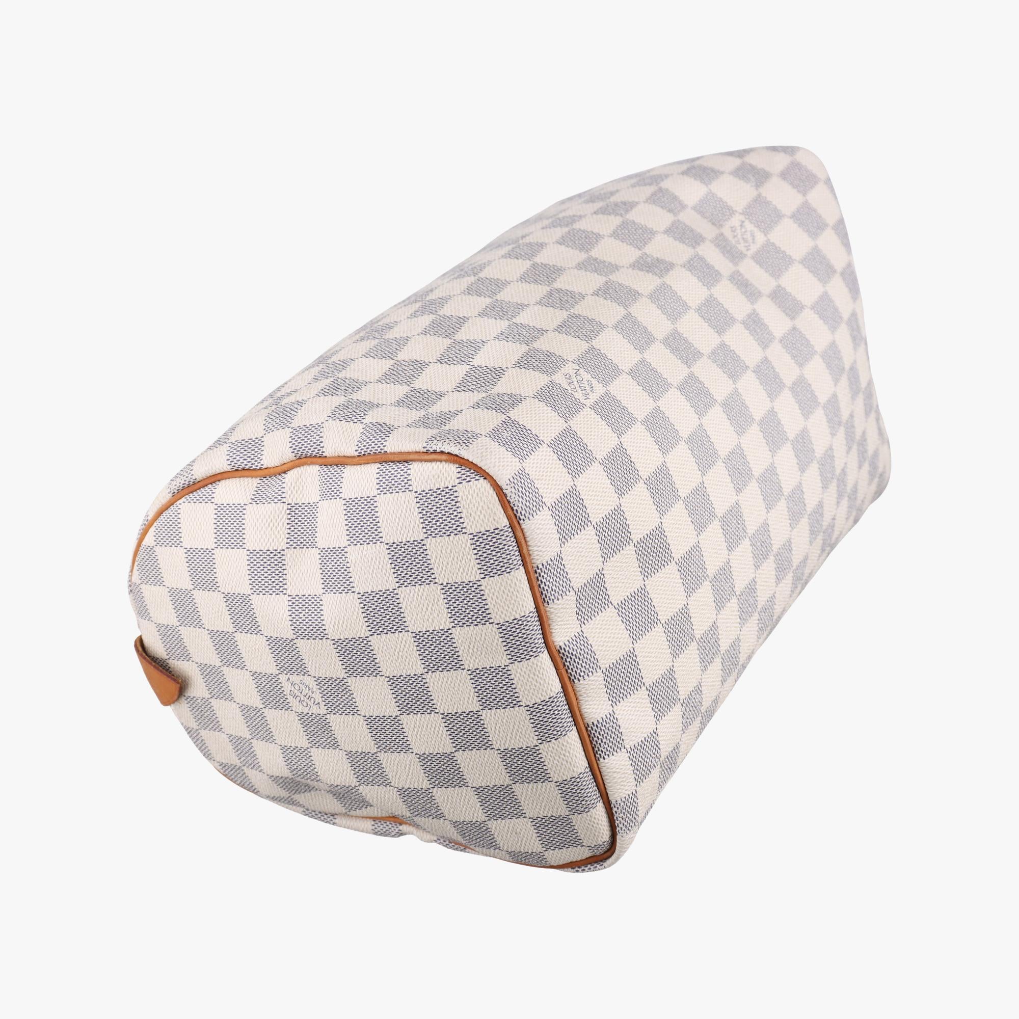 ルイヴィトン Louis Vuitton ボストンバッグ レディース スピーディ30 ホワイト ダミエキャンバス N41533 DU0141