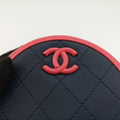 シャネル Chanel ショルダーバッグ レディース カラー ポップ CC ラウンド マトラッセ レッド ラムスキン AP0060 27472799