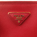 プラダ Prada ショルダーバッグ レディース ガレリア レッド サフィアーノレザー BN1801 214