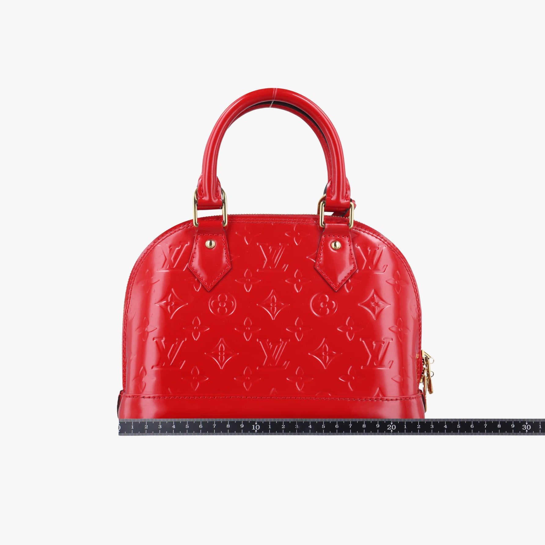 ルイヴィトン Louis Vuitton ショルダーバッグ レディース アルマBB レッド ヴェルニ M90174 FL4115