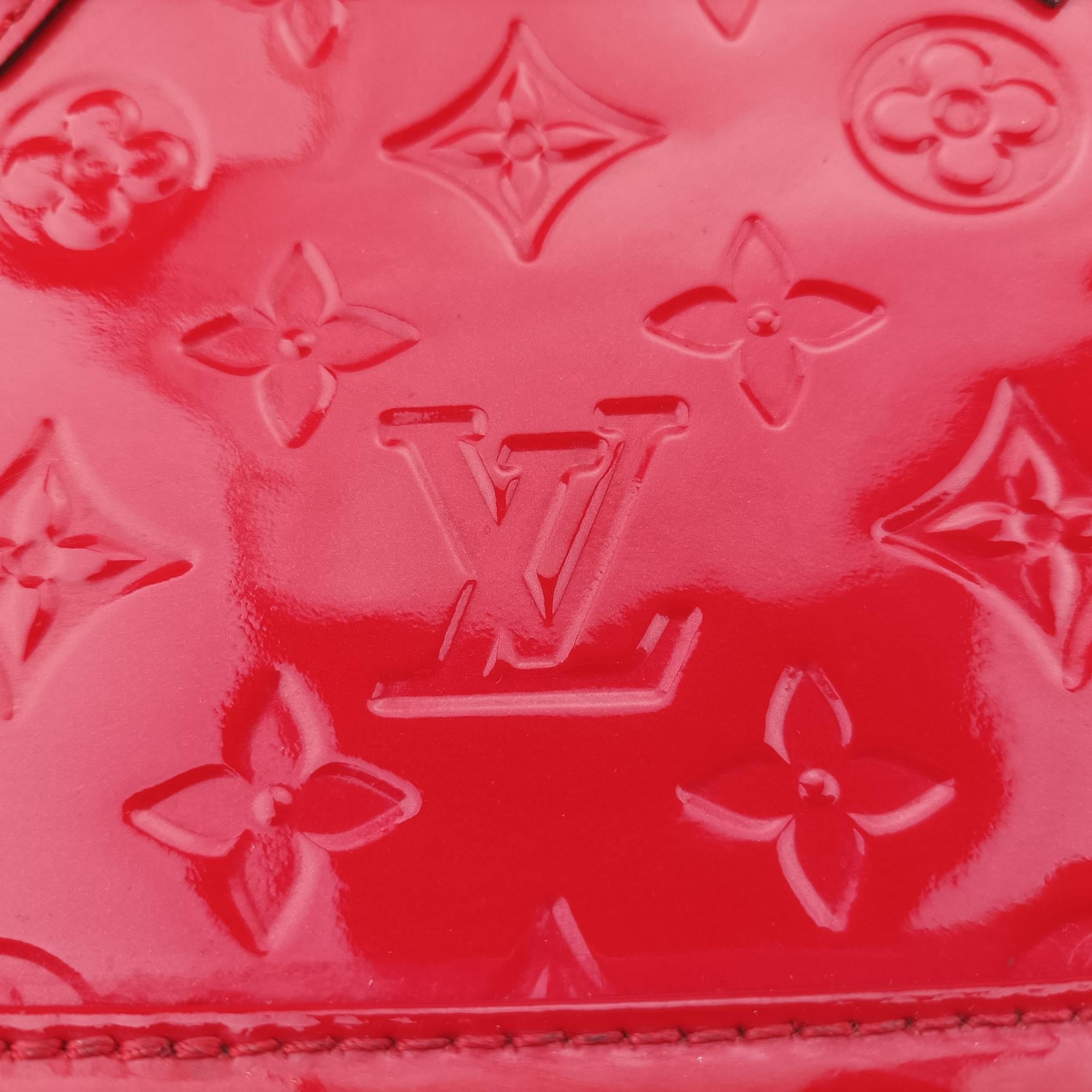 ルイヴィトン Louis Vuitton ショルダーバッグ レディース アルマBB レッド ヴェルニ M90174 FL0166