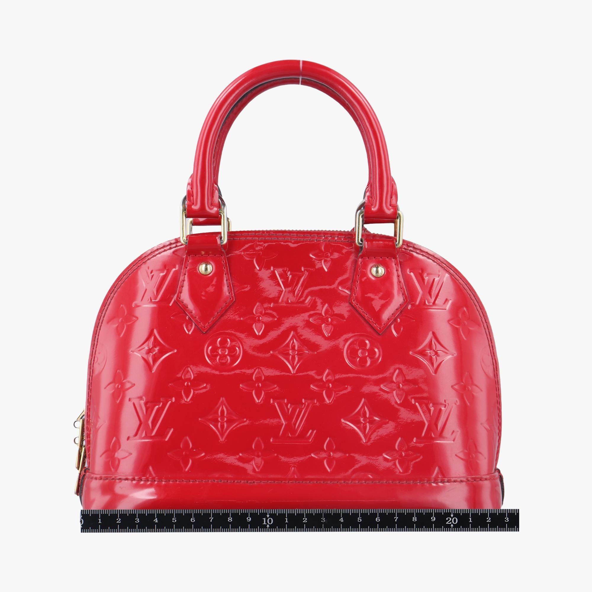 ルイヴィトン Louis Vuitton ショルダーバッグ レディース アルマBB レッド ヴェルニ M90174 FL0166