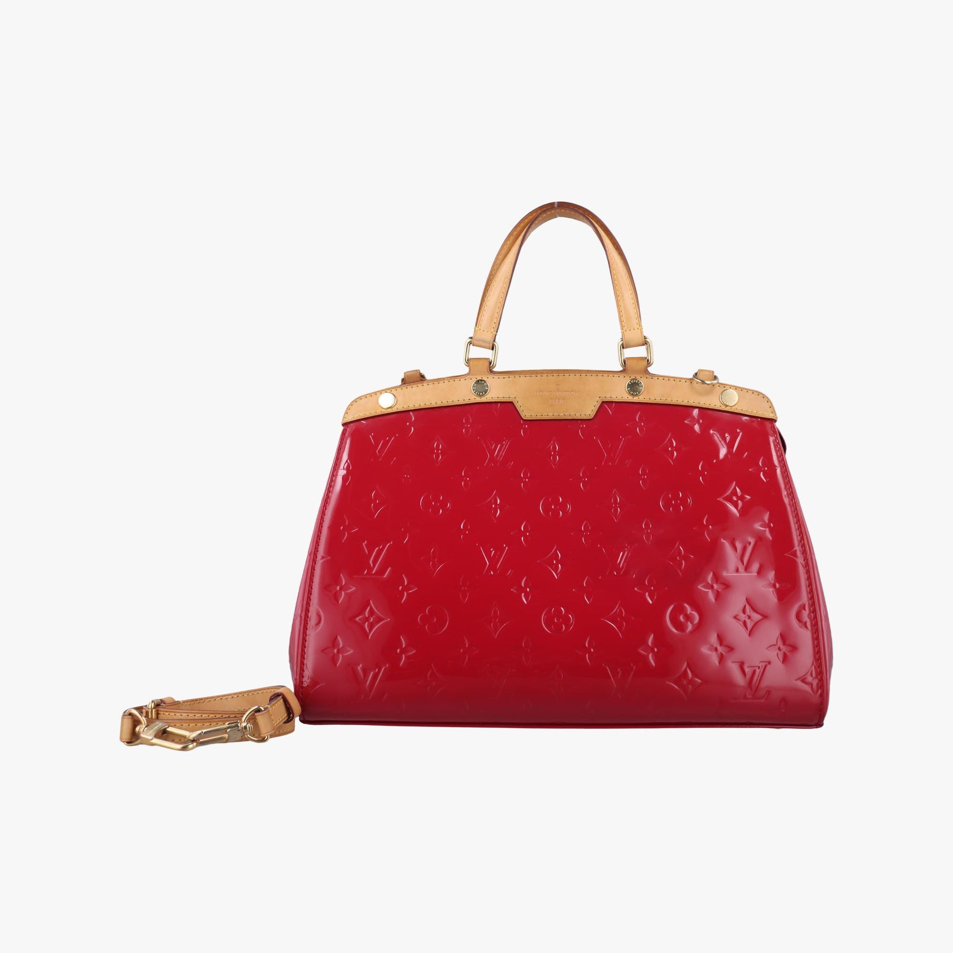 ルイヴィトン Louis Vuitton ショルダーバッグ レディース ブレアMM レッド ヴェルニ M91798 AA1154