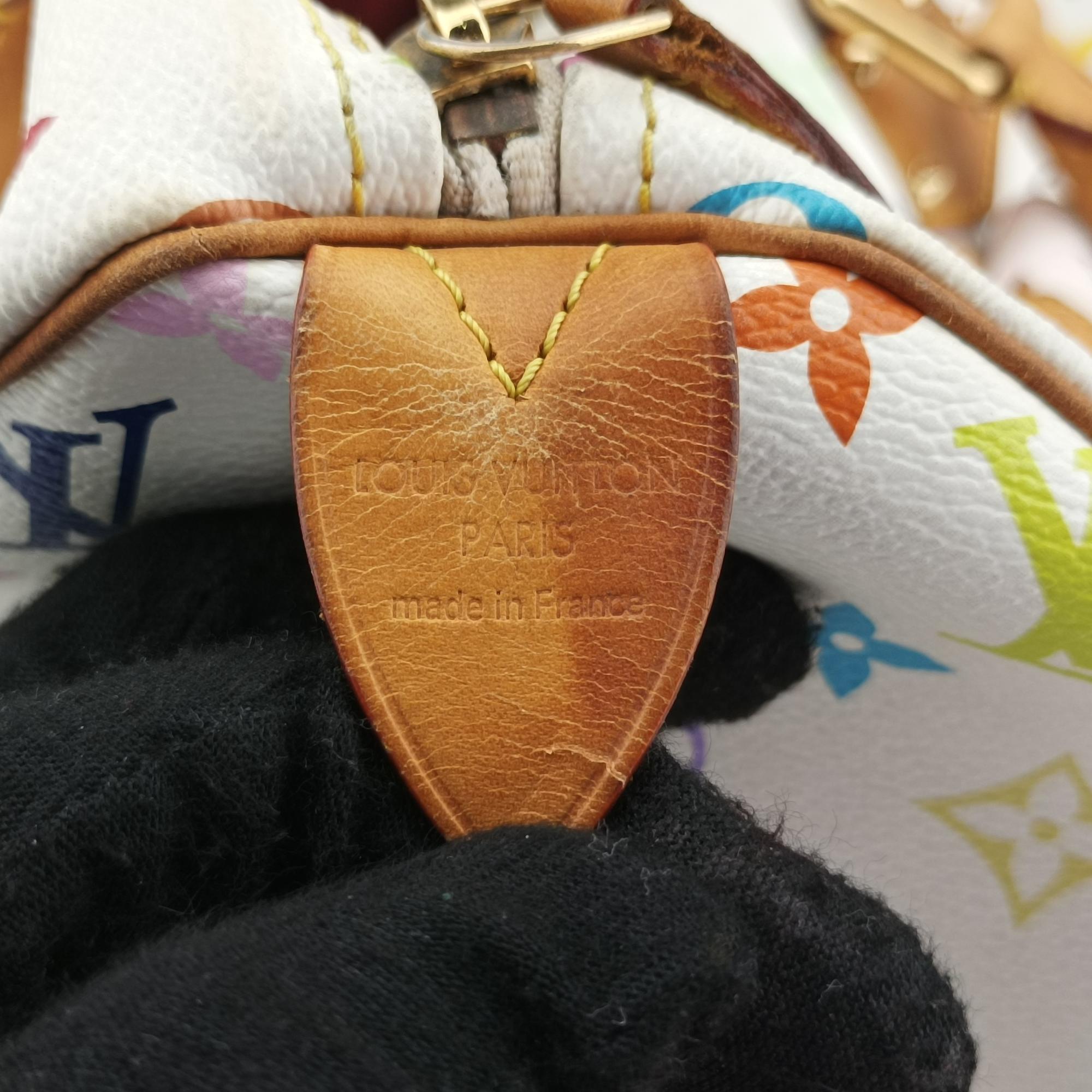 ルイヴィトン Louis Vuitton ボストンバッグ レディース スピーディ30 ホワイト モノグラム マルチカラー M92643 RI2104