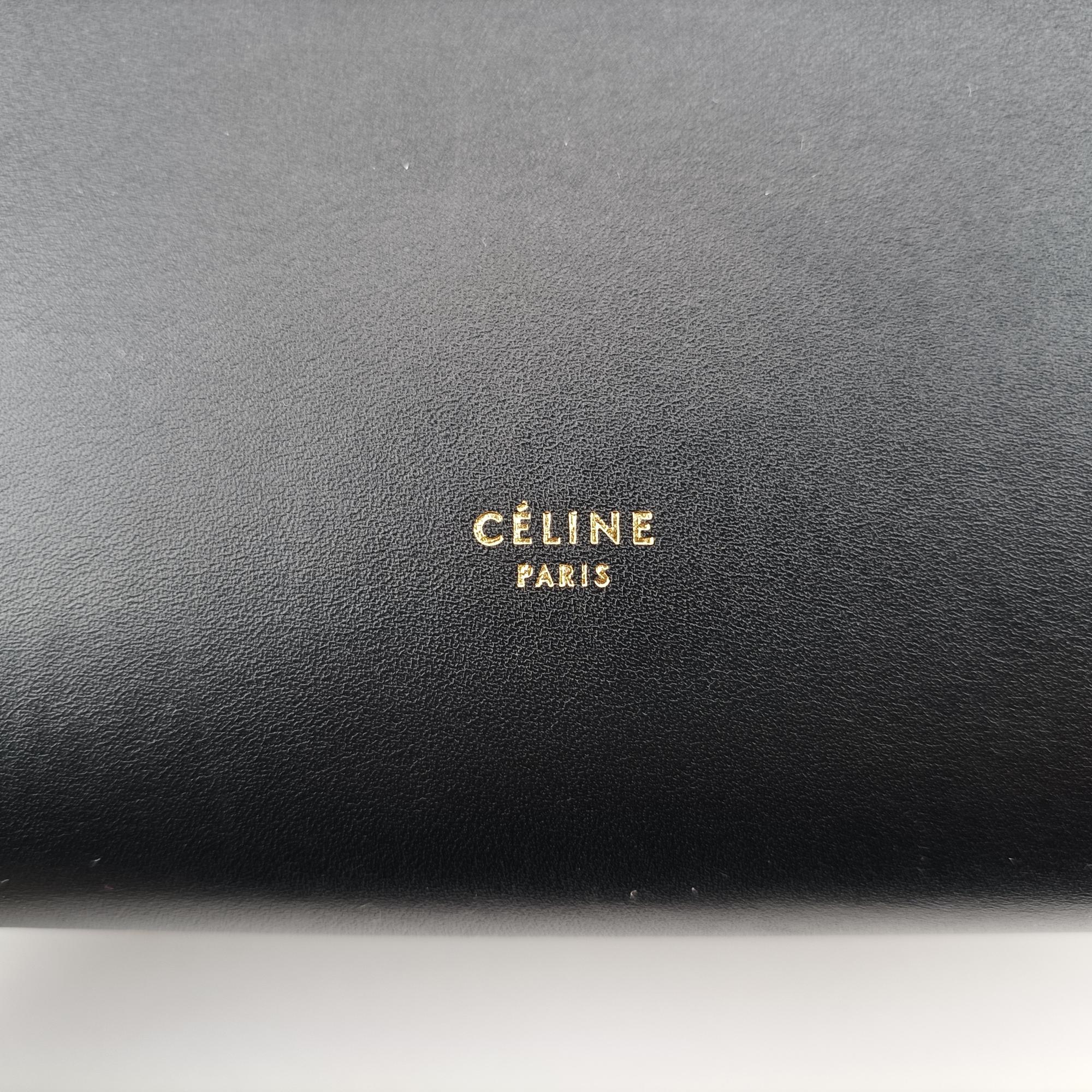 セリーヌ Celine ハンドバッグ レディース タイ ブラック レザー S-MP-1103