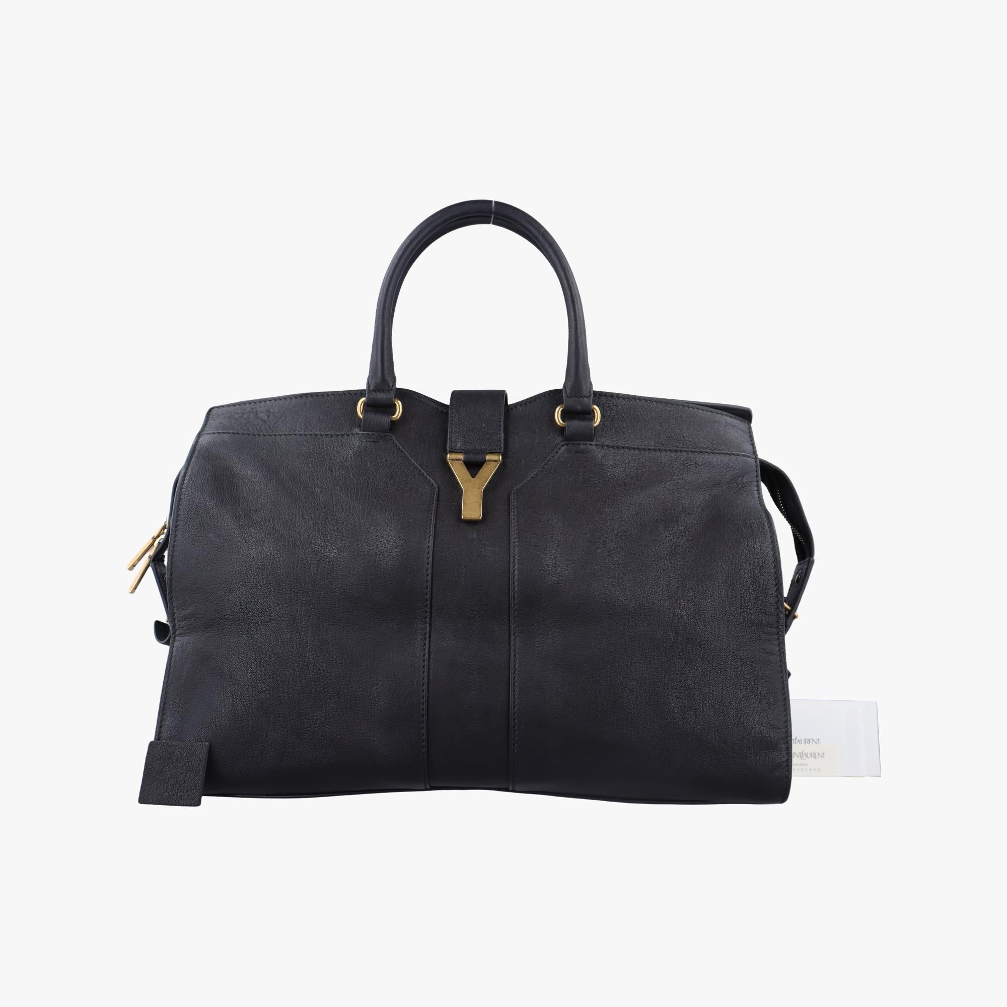 イヴサンローラン Yves saint Laurent ハンドバッグ レディース Yライン プチカバス ブラック レザー 275091.527066