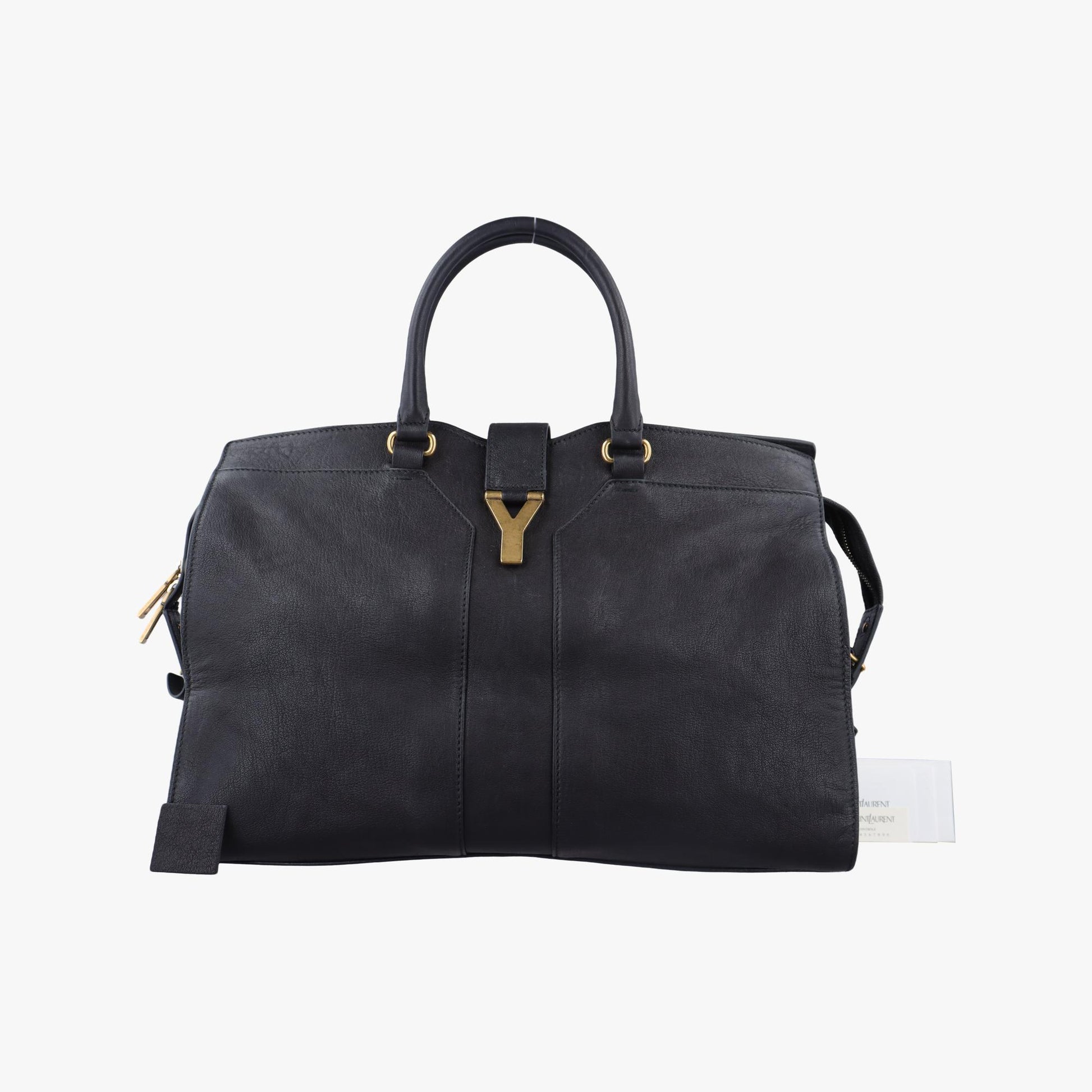 イヴサンローラン Yves saint Laurent ハンドバッグ レディース Yライン プチカバス ブラック レザー 275091.527066