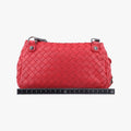 ボッテガヴェネタ Bottega Veneta ショルダーバッグ レディース イントレチャート レッド ラムスキン B02949989E